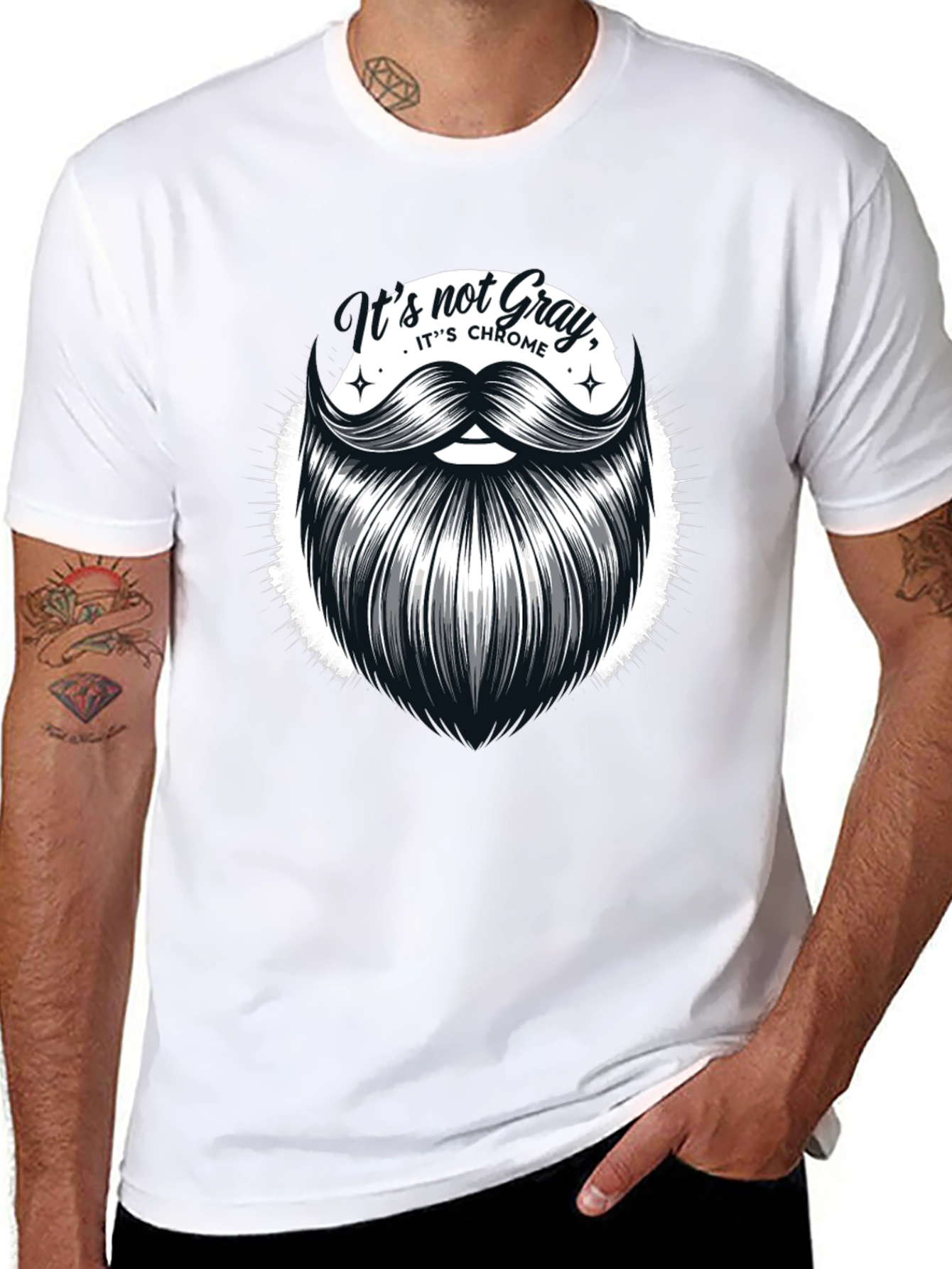 Its Not Gray Its Chrome Graphic T-Shirt