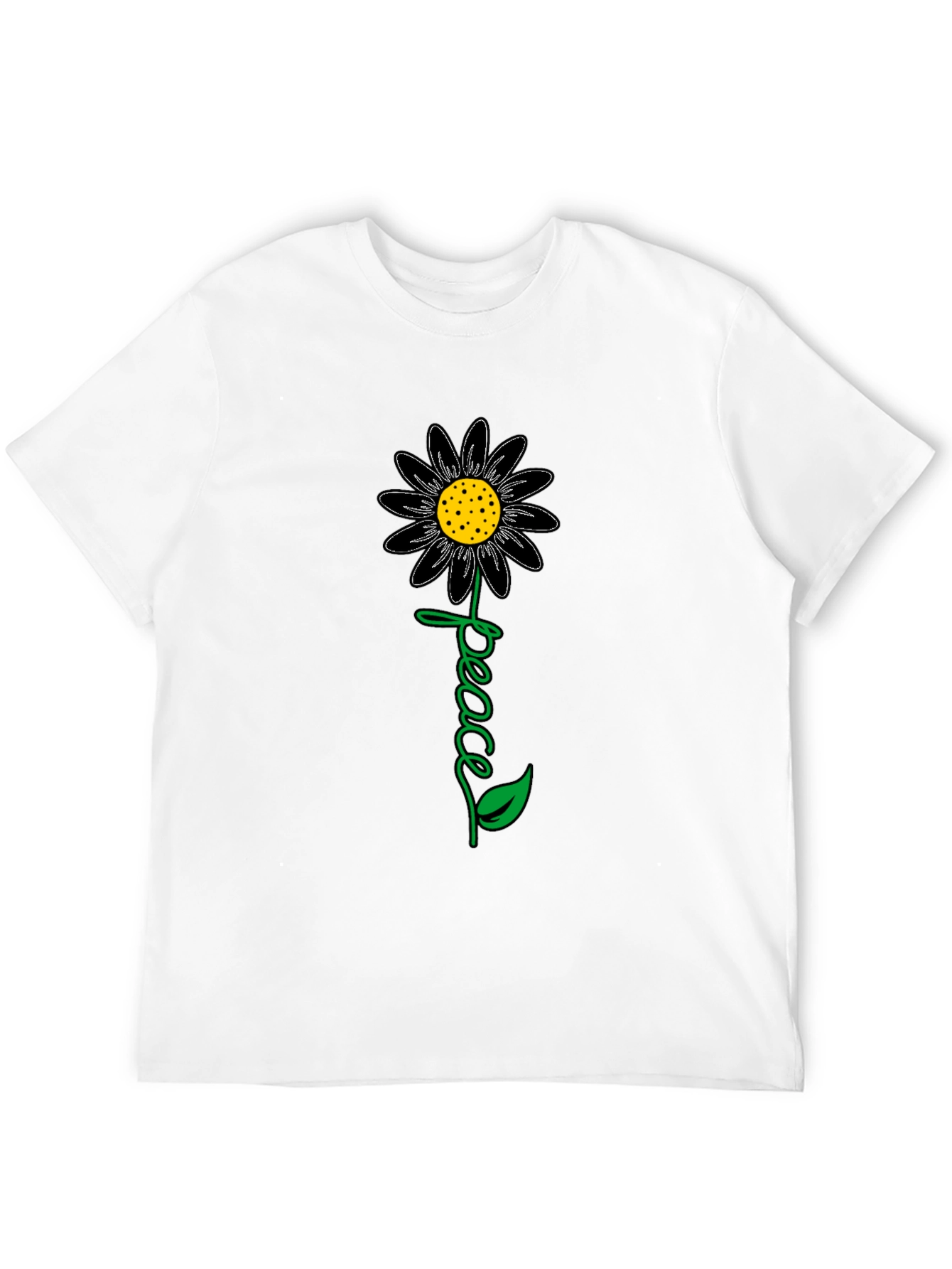 Peace Sunflower Graphic T-Shirt