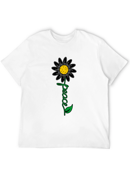 Peace Sunflower Graphic T-Shirt