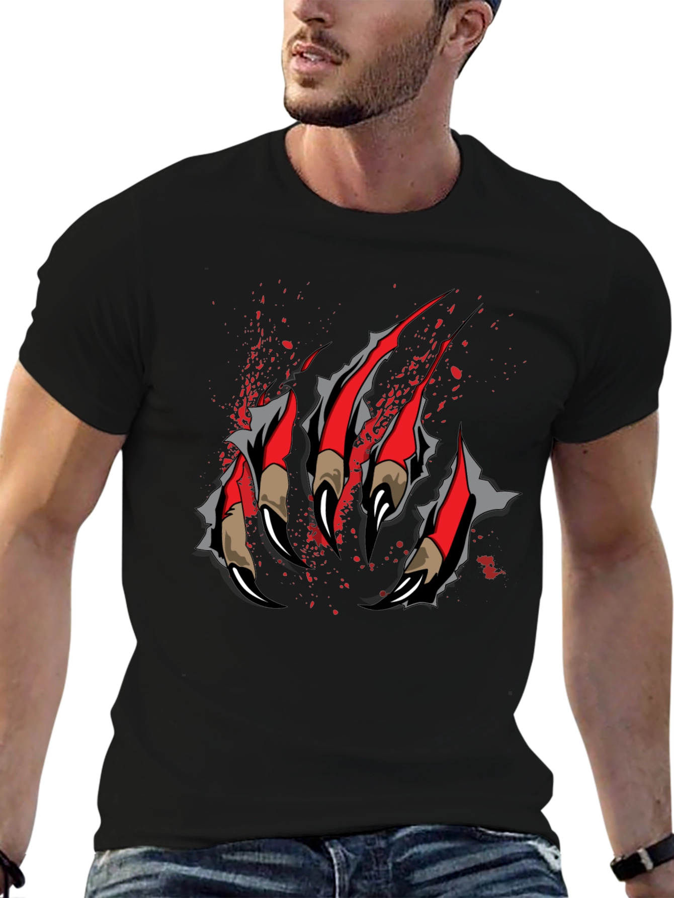 Claw Graphic T-Shirt - Black