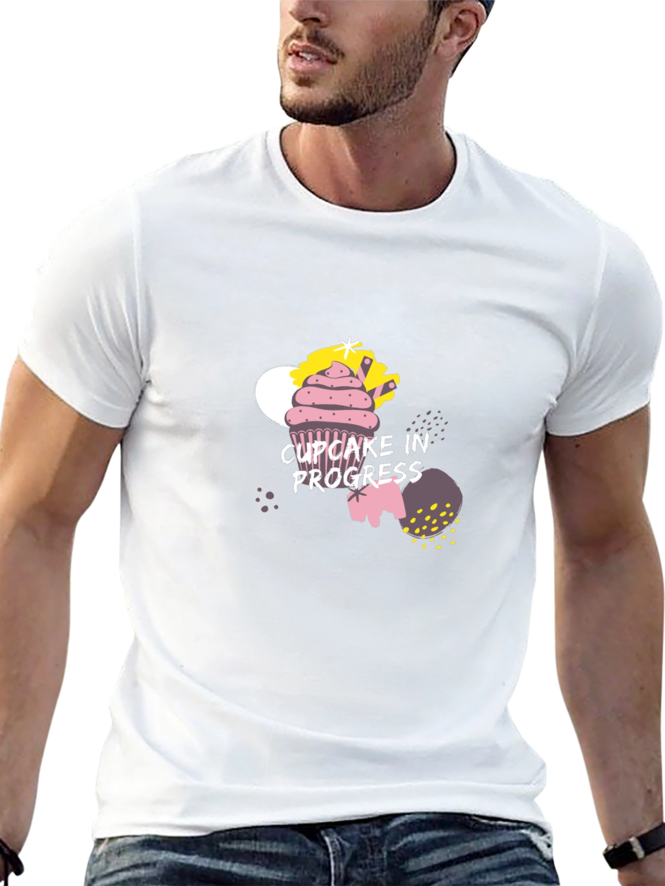 Cupcake in Progress Graphic Tee - Black
