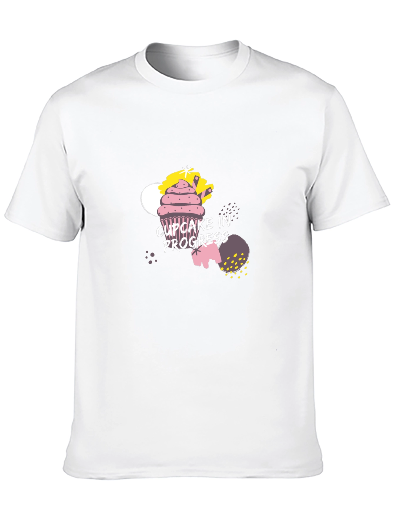 Cupcake in Progress Graphic Tee - Black