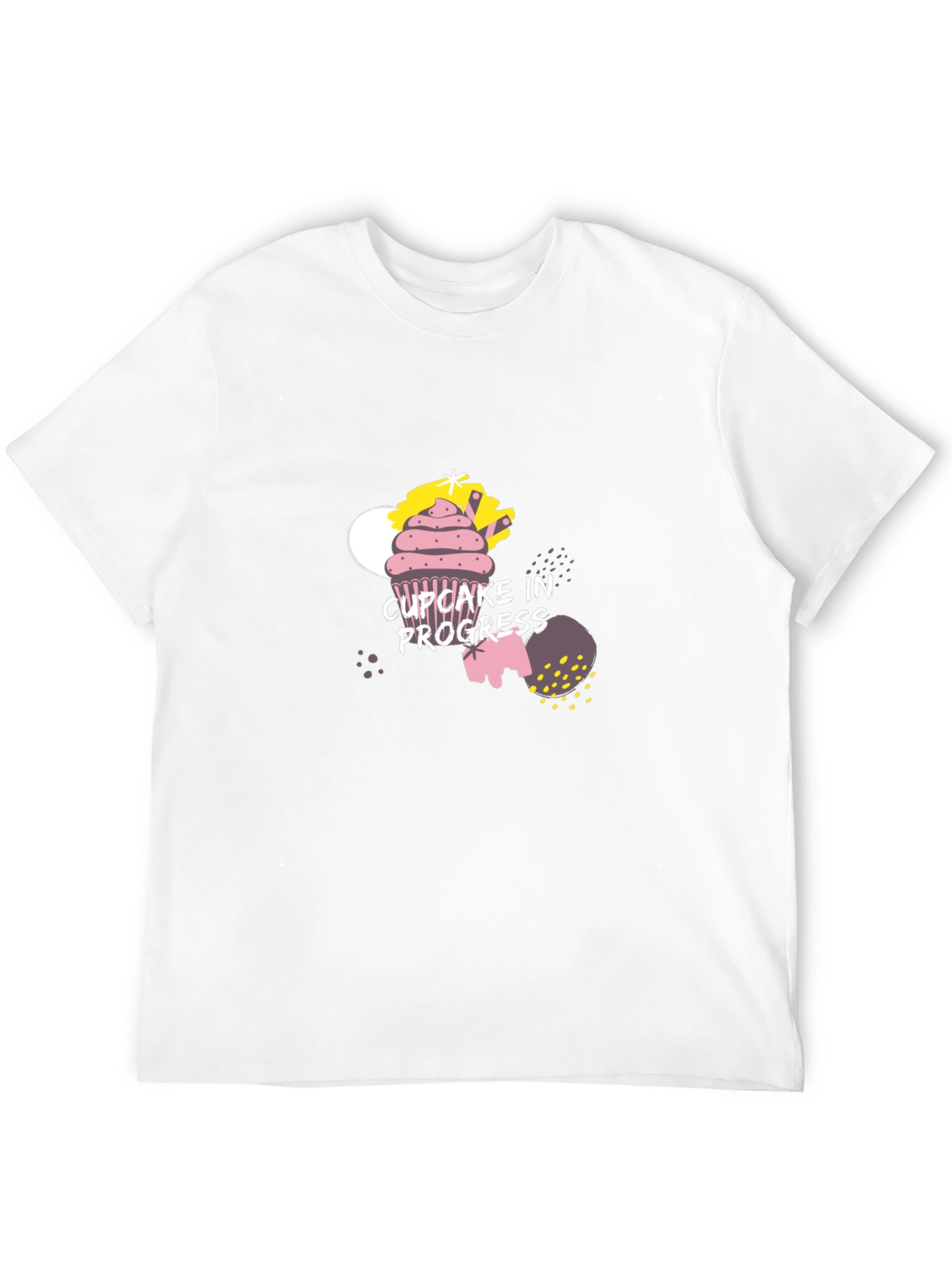 Cupcake in Progress Graphic Tee - Black