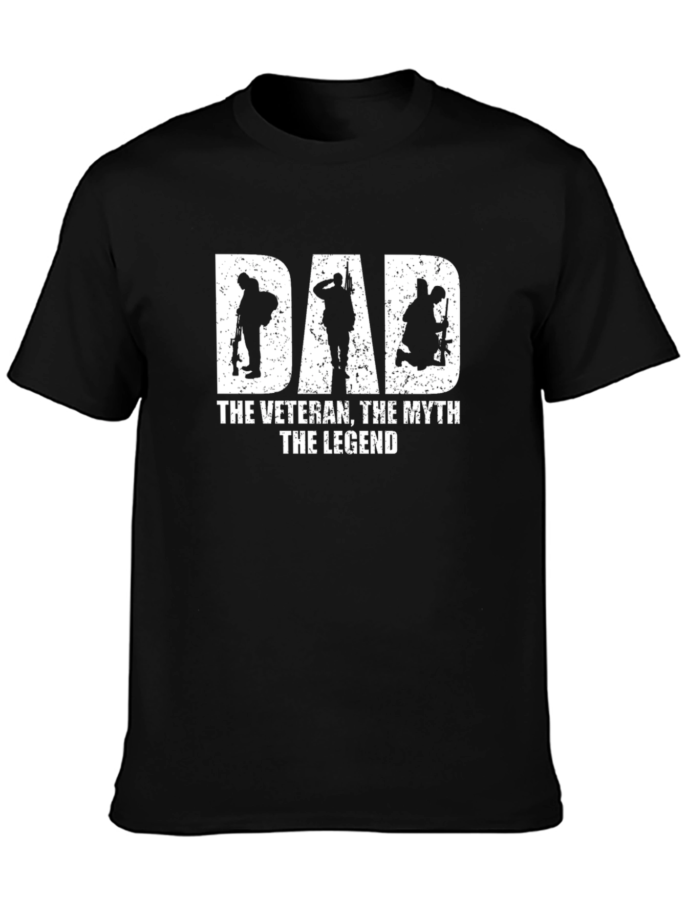 Dad Veteran Myth Legend Graphic T-Shirt
