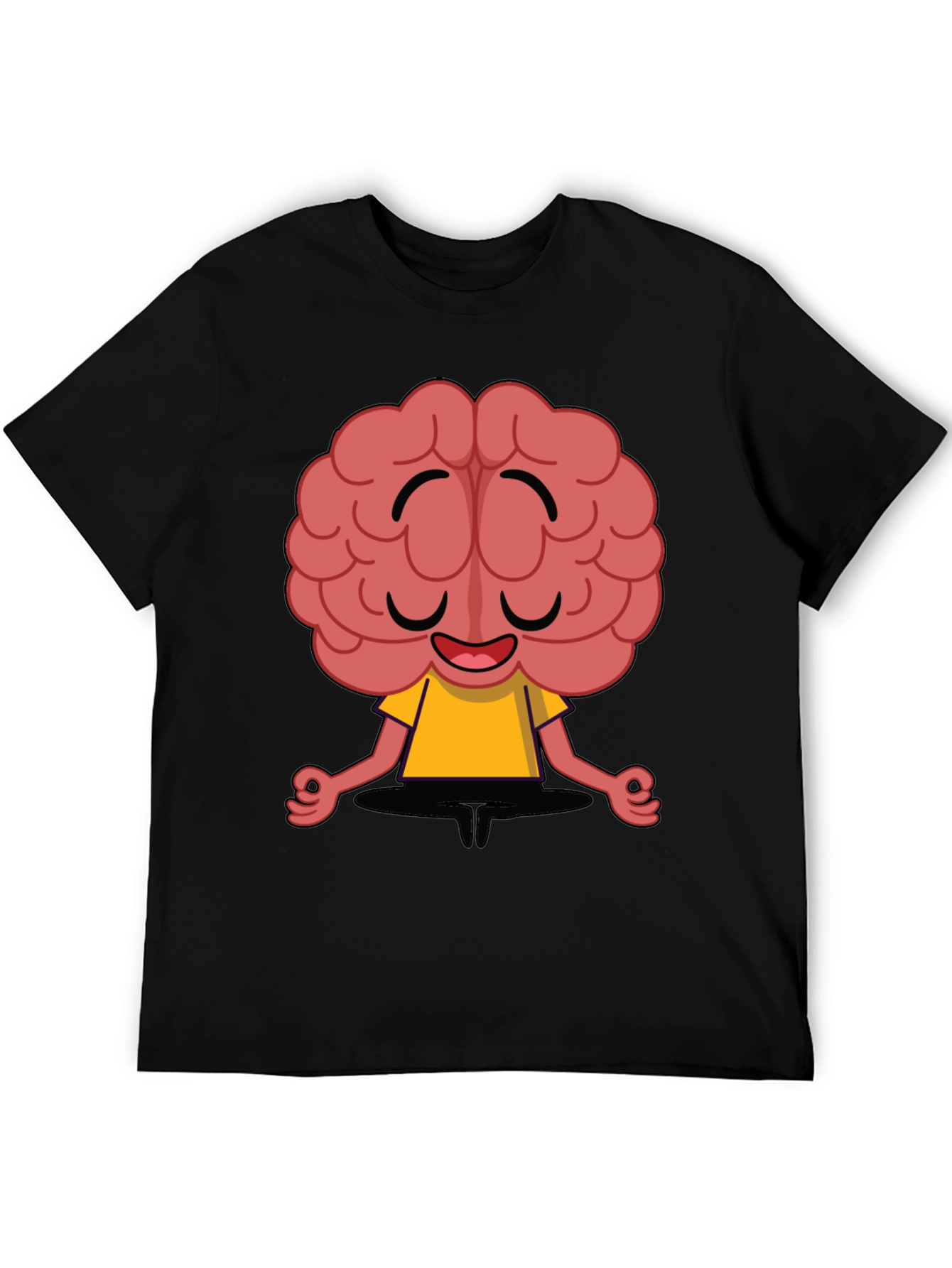 Meditating Brain Cartoon T-Shirt