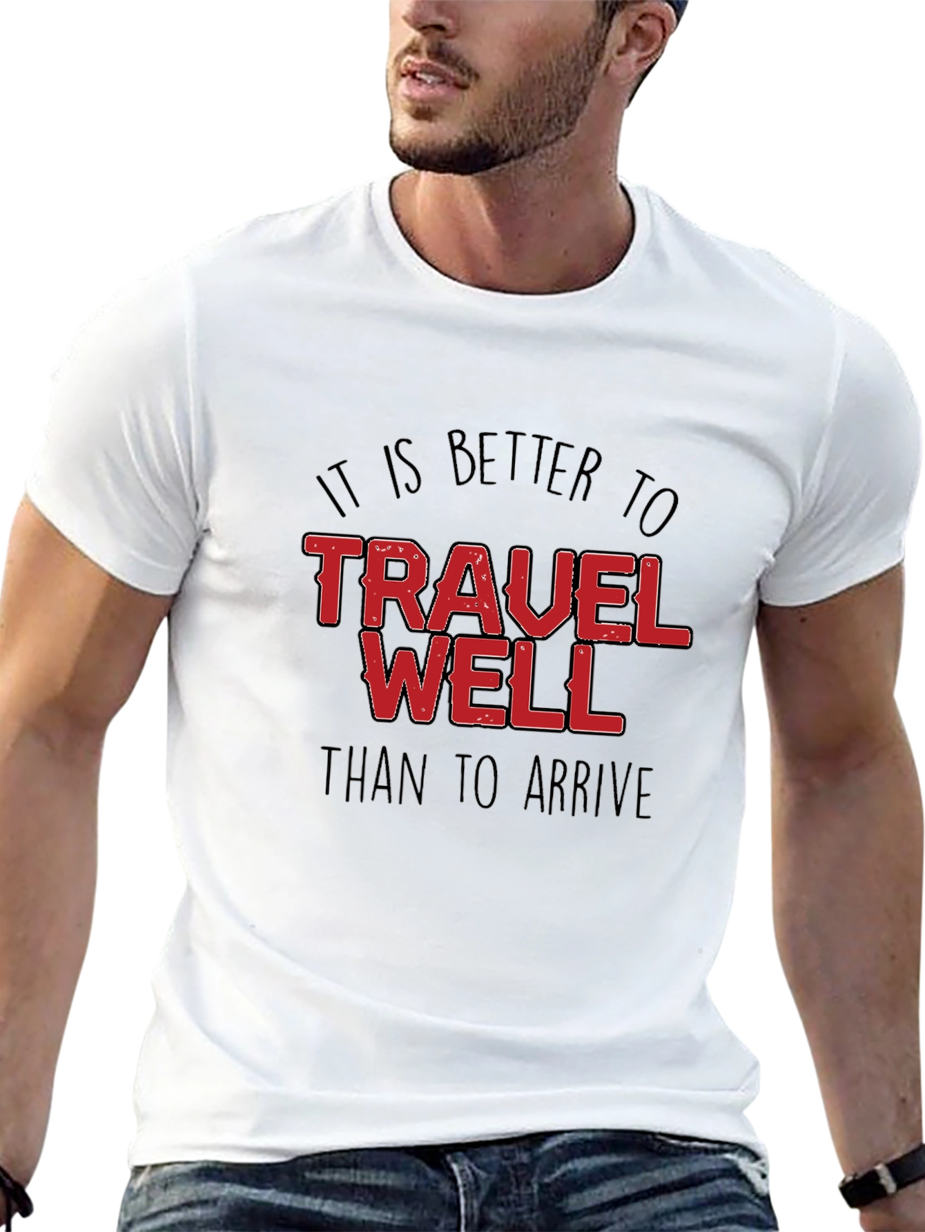Travel Well Black T-Shirt