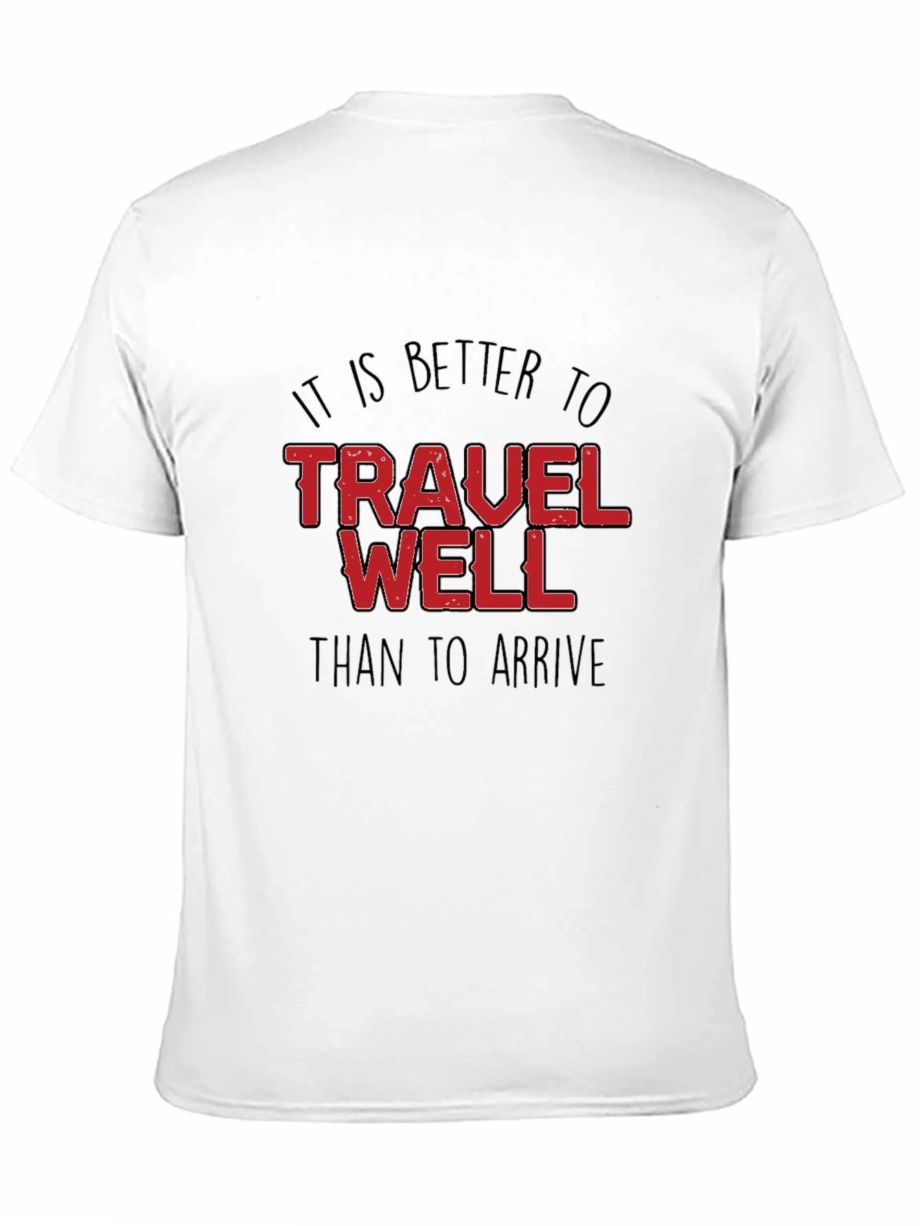 Travel Well Black T-Shirt