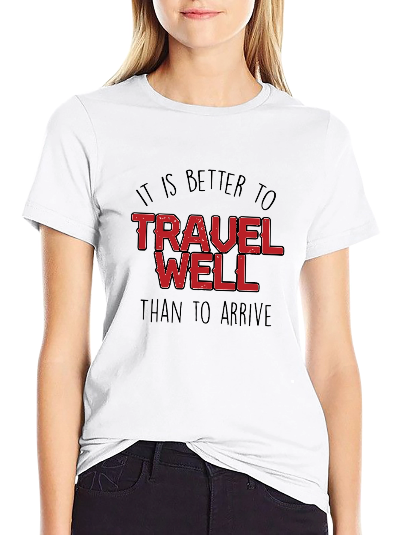 Travel Well Black T-Shirt