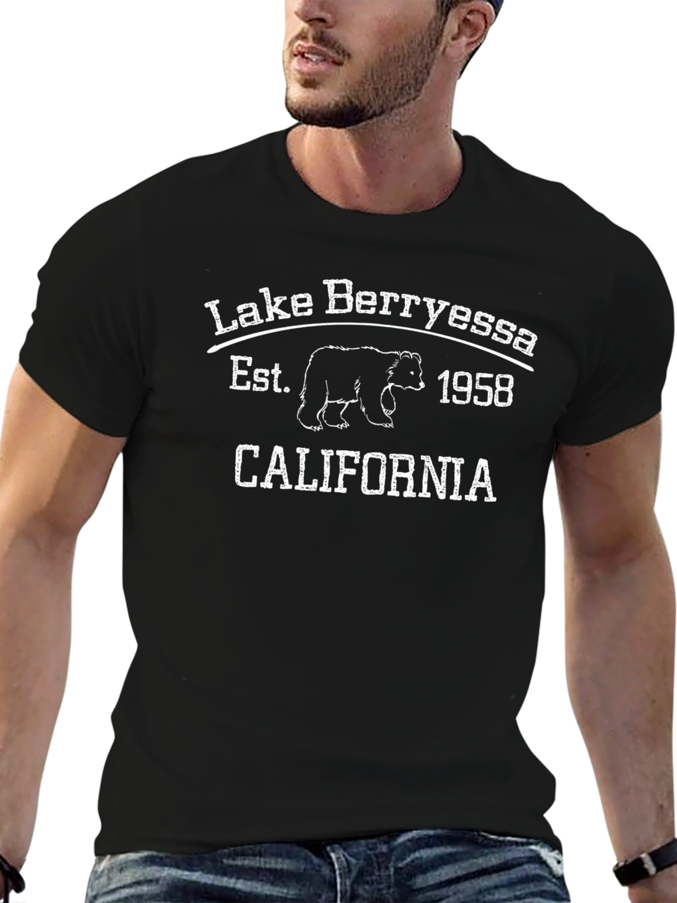 Lake Berryessa California Black T-Shirt