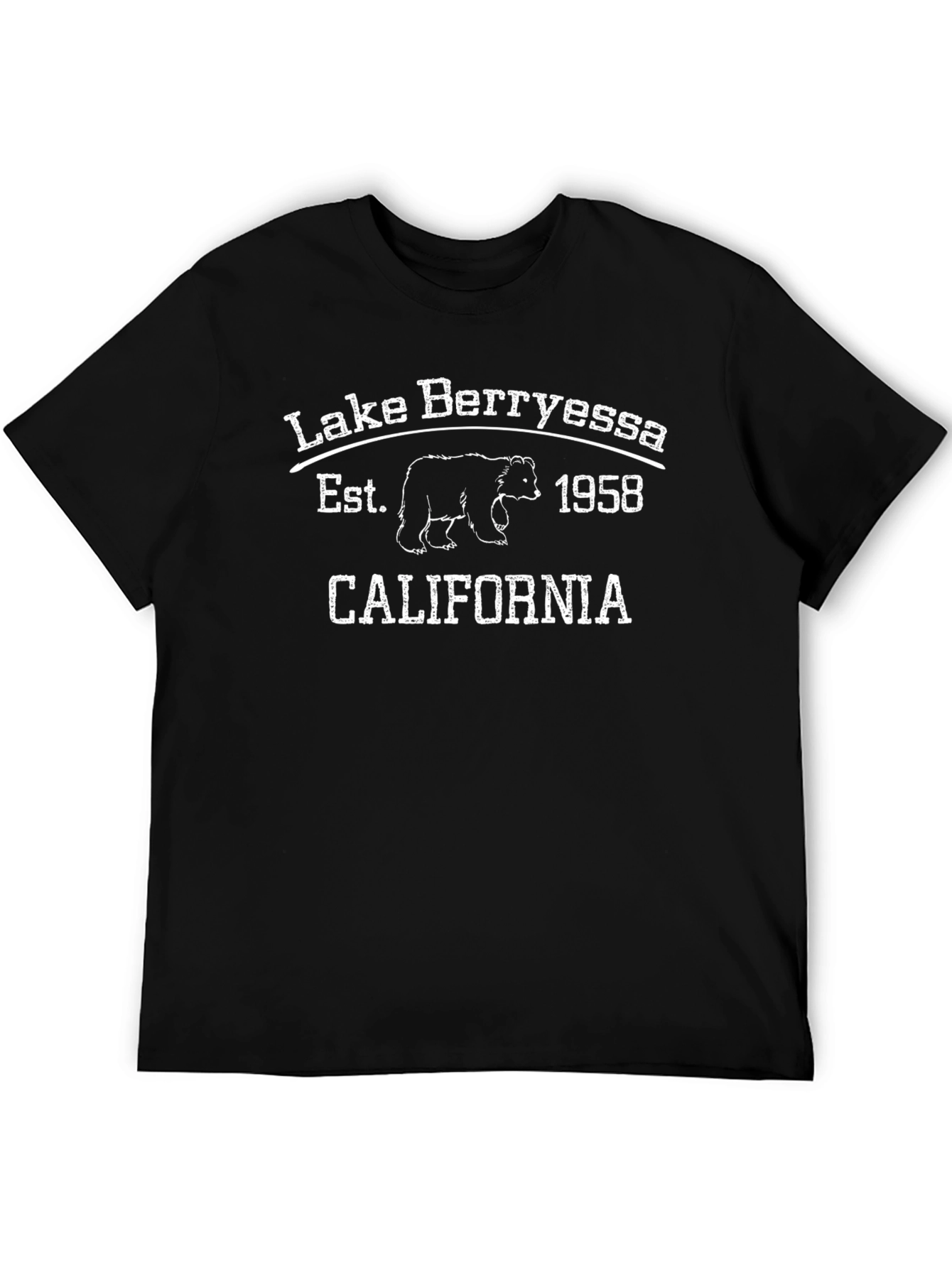 Lake Berryessa California Black T-Shirt