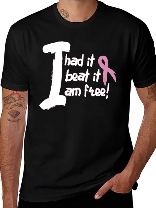 I Beat It Cancer Awareness Graphic T-Shirt