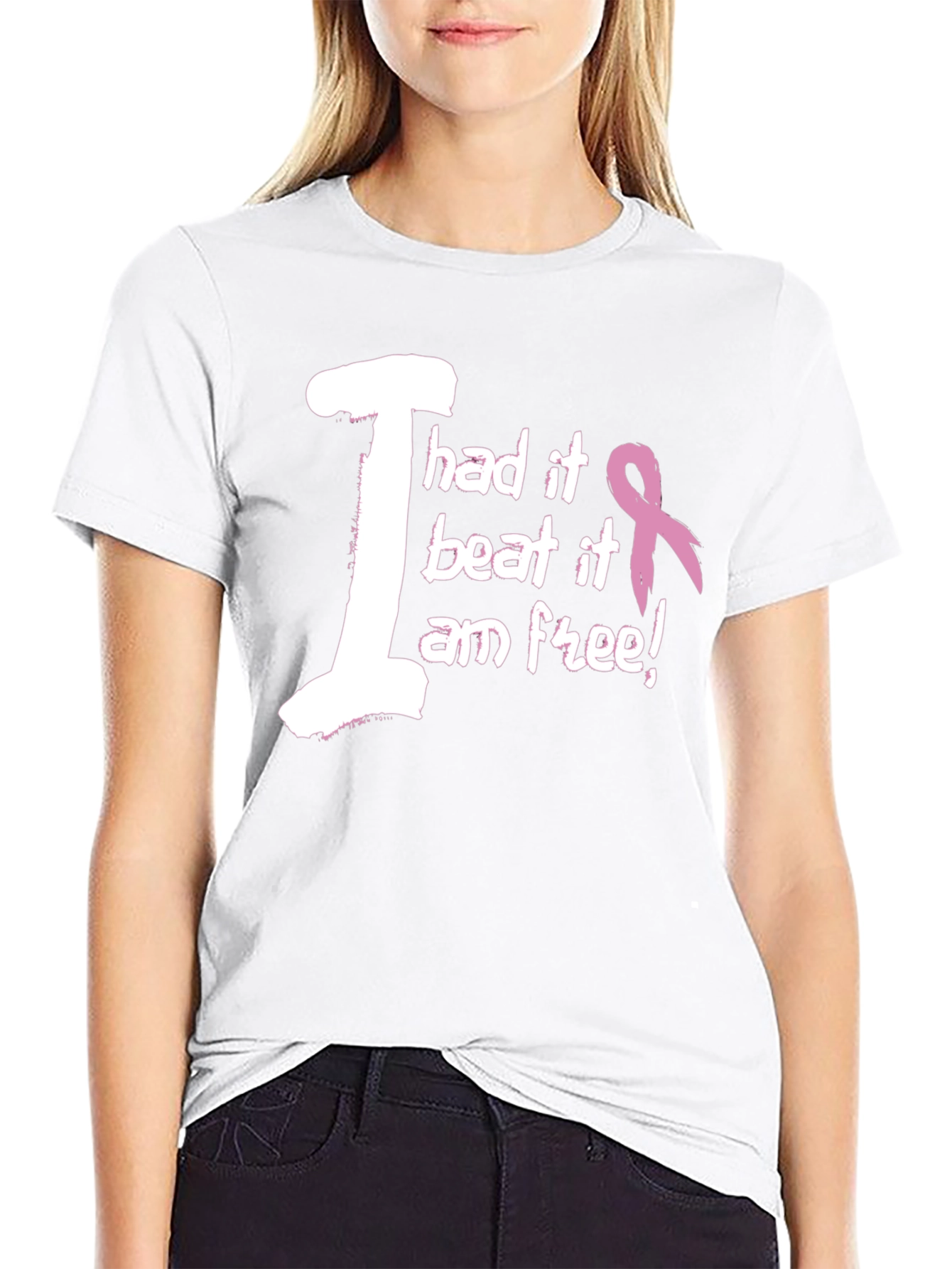 I Beat It Cancer Awareness Graphic T-Shirt