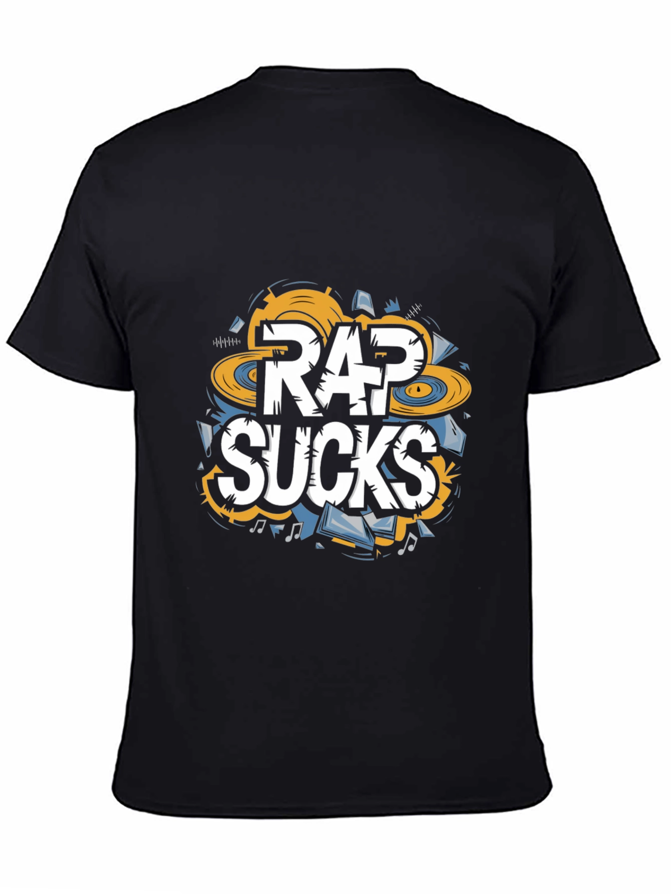 Rap Sucks Graphic Tee - Anti-Rap Humor T-Shirt