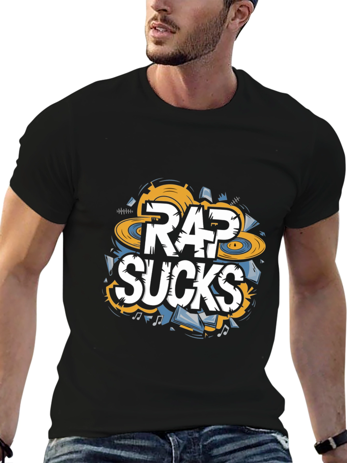 Rap Sucks Graphic Tee - Anti-Rap Humor T-Shirt