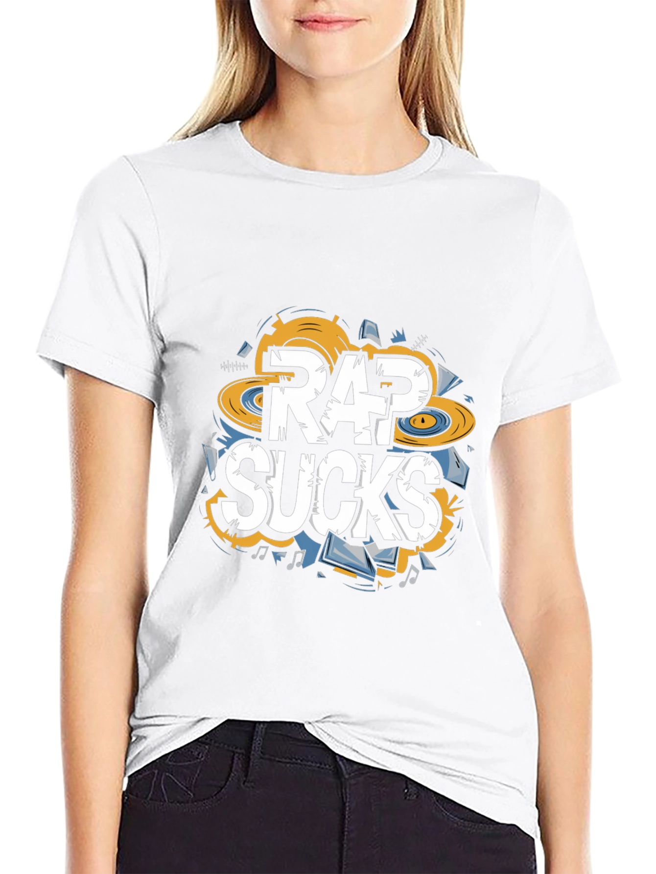 Rap Sucks Graphic Tee - Anti-Rap Humor T-Shirt