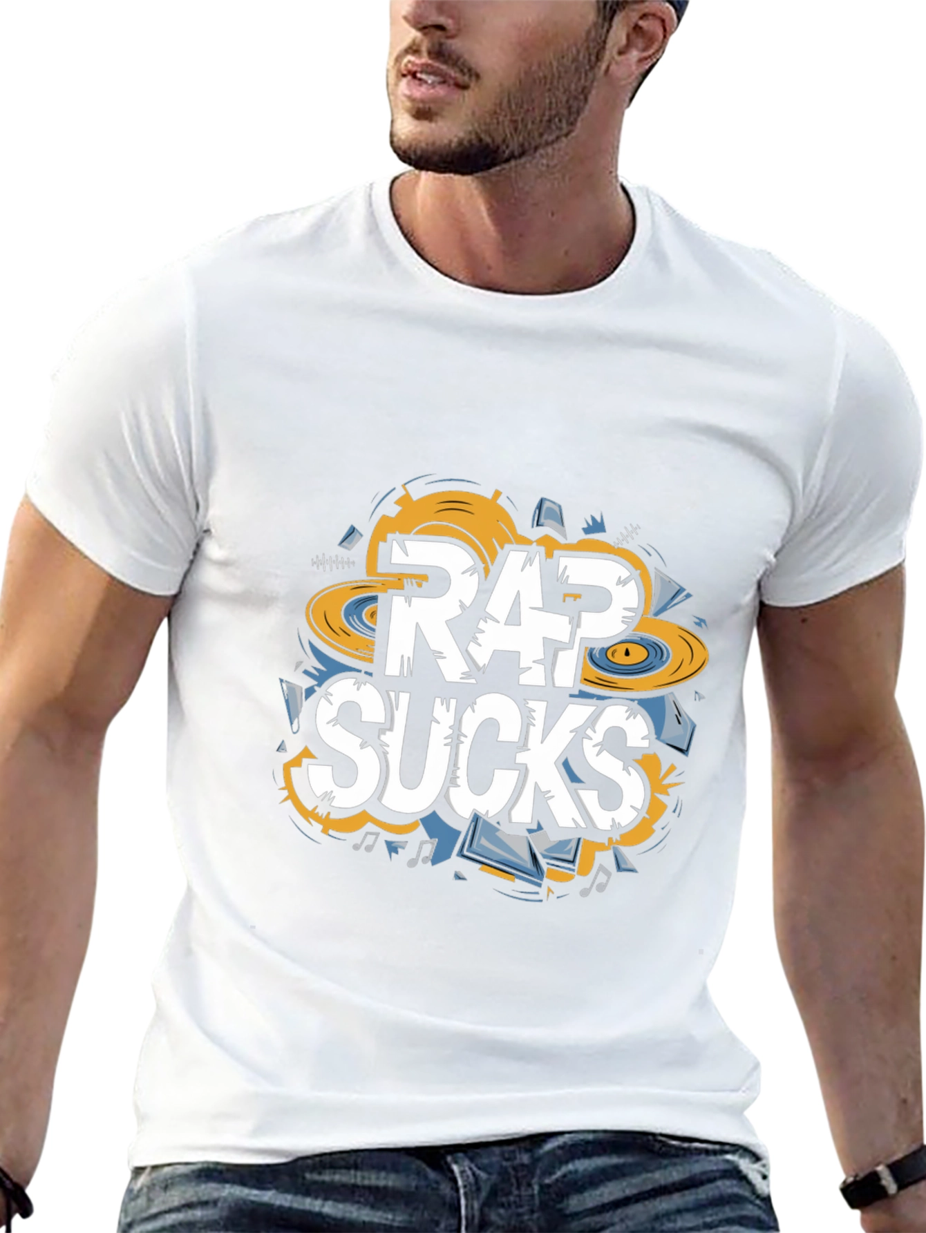 Rap Sucks Graphic Tee - Anti-Rap Humor T-Shirt