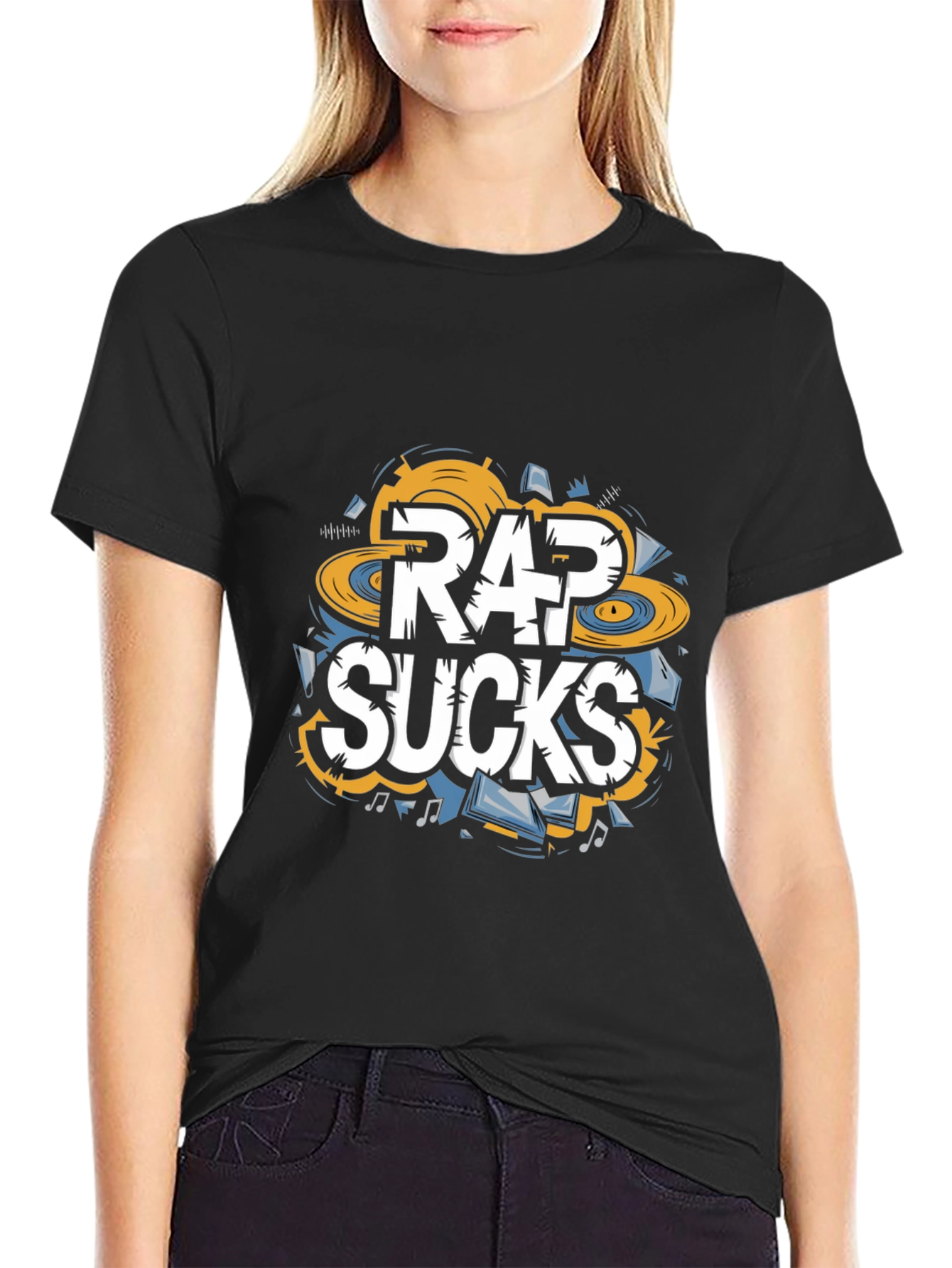 Rap Sucks Graphic Tee - Anti-Rap Humor T-Shirt
