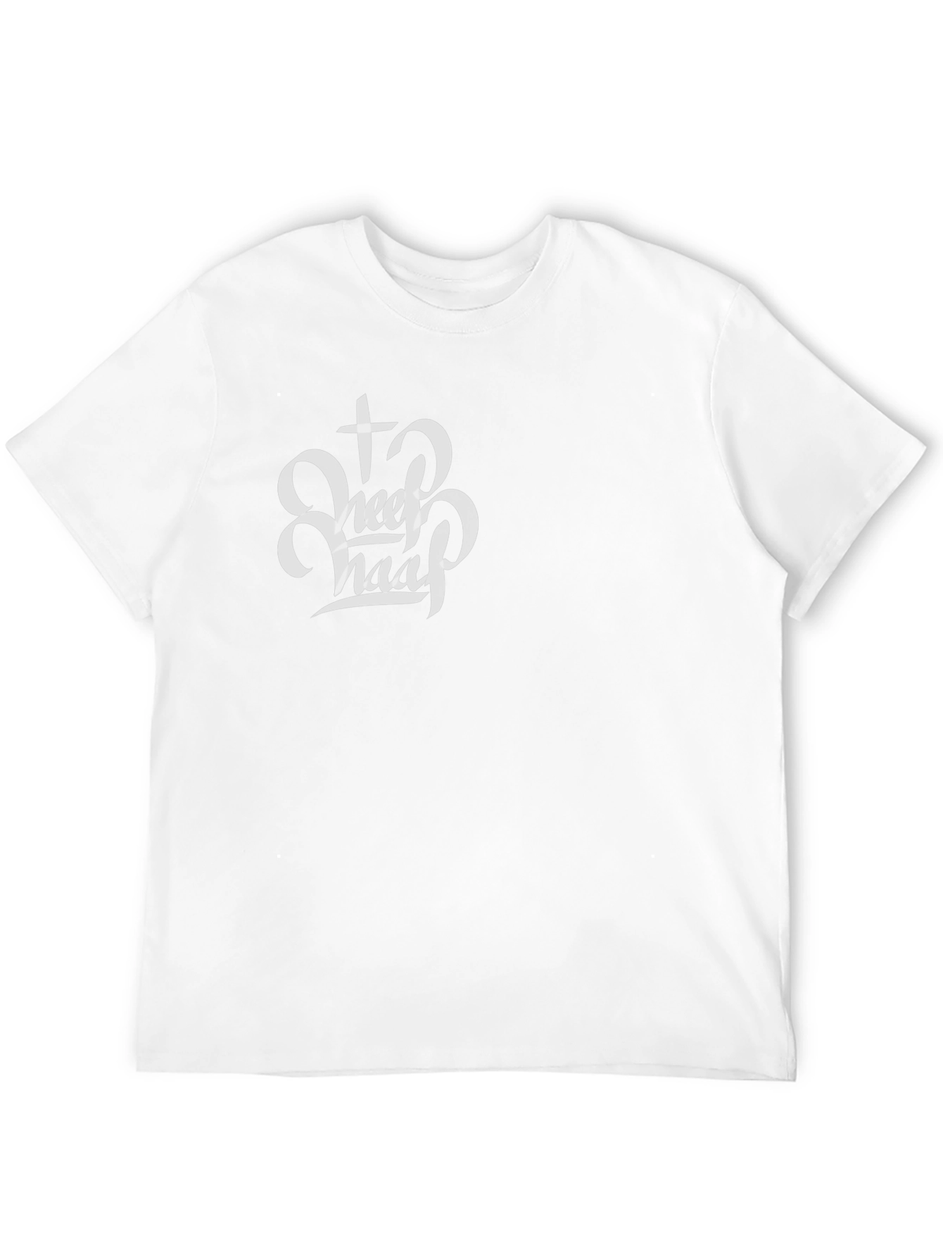 Black T-Shirt with Christian Sheep Graphic