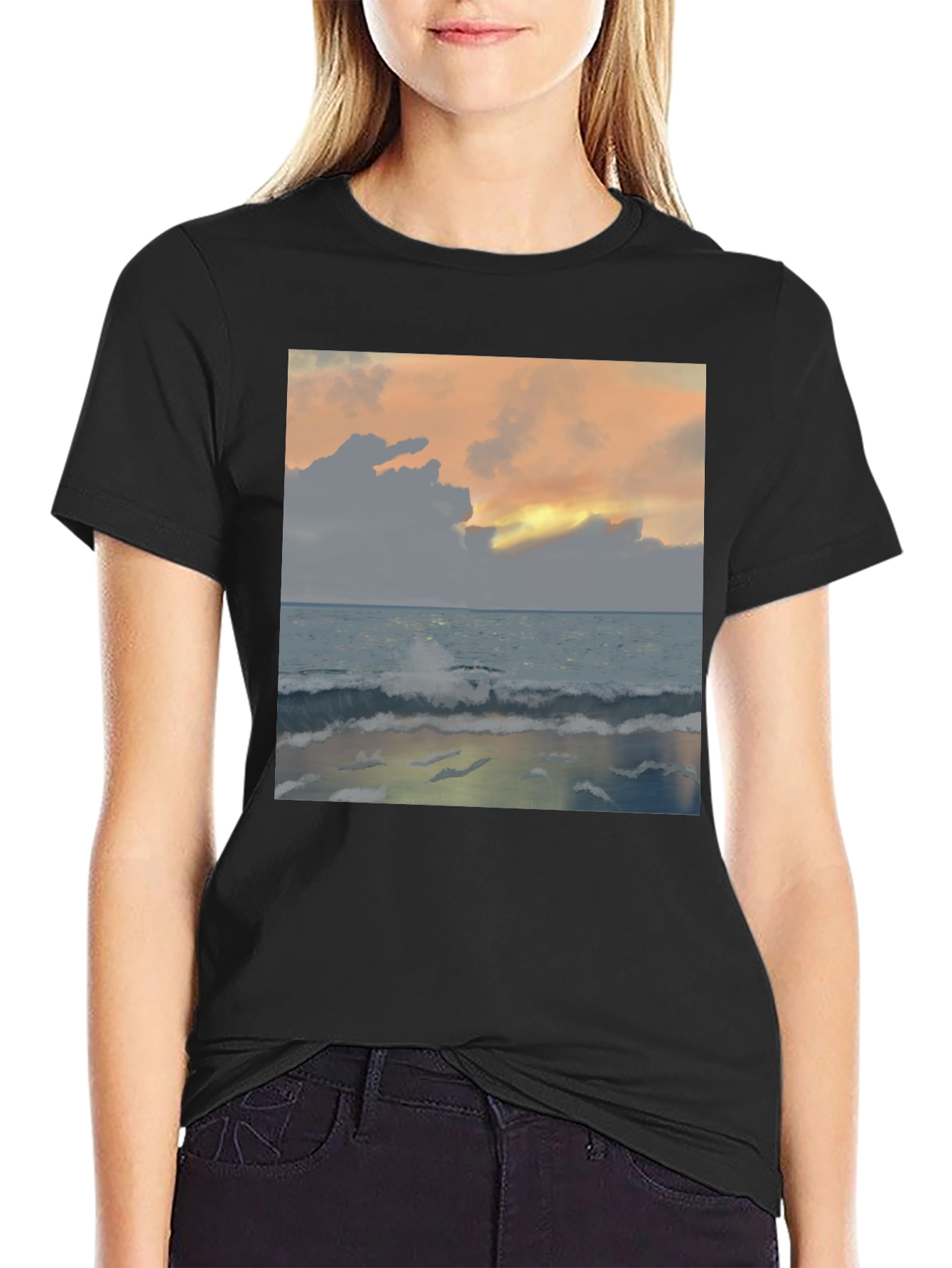 Ocean Sunset Graphic Tee