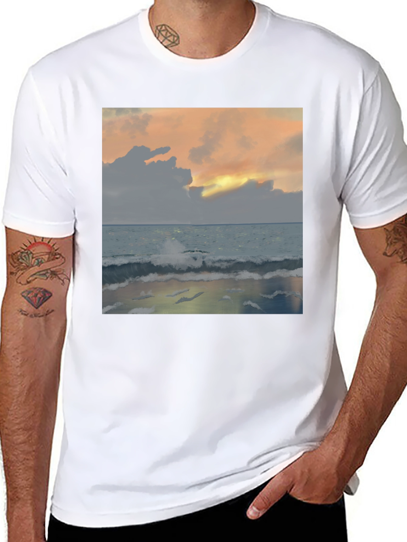 Ocean Sunset Graphic Tee
