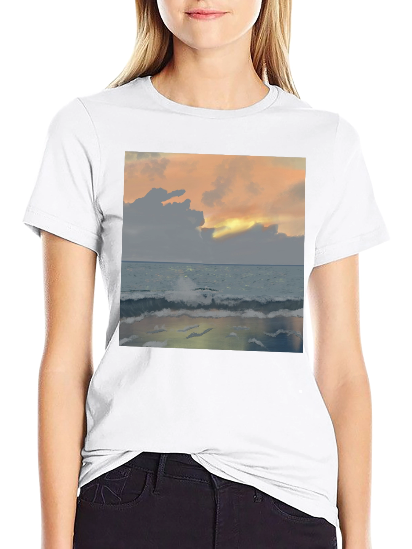 Ocean Sunset Graphic Tee
