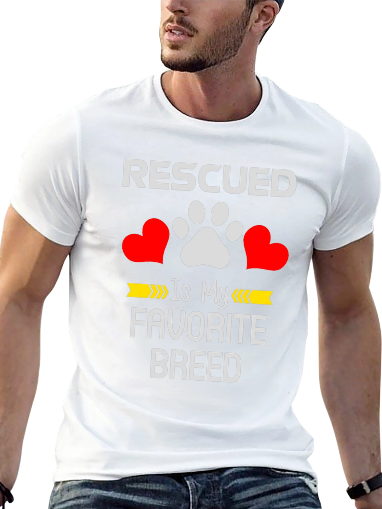 Rescued is My Favorite Breed T-Shirt
