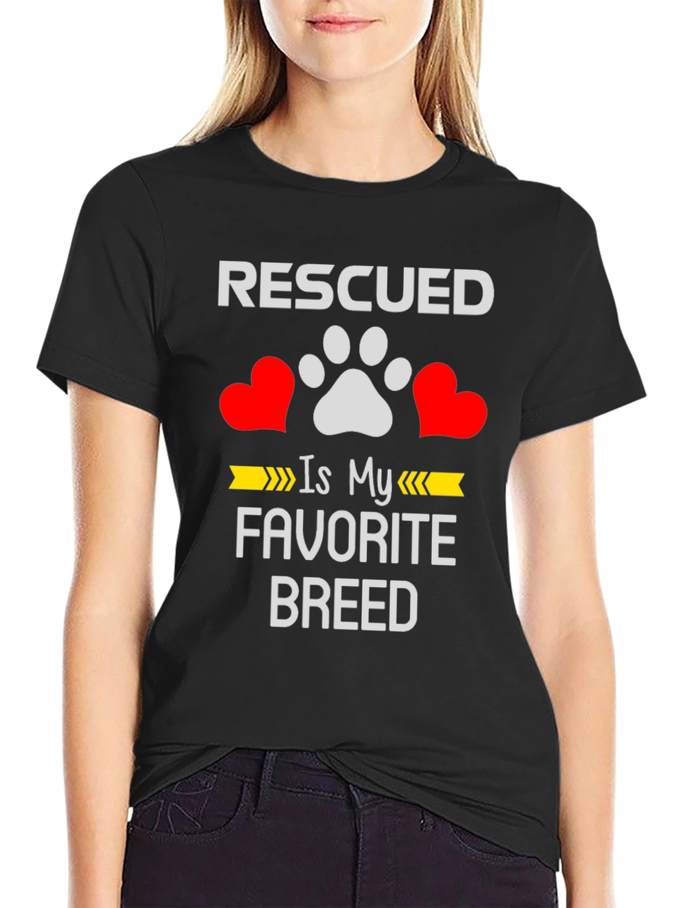 Rescued is My Favorite Breed T-Shirt