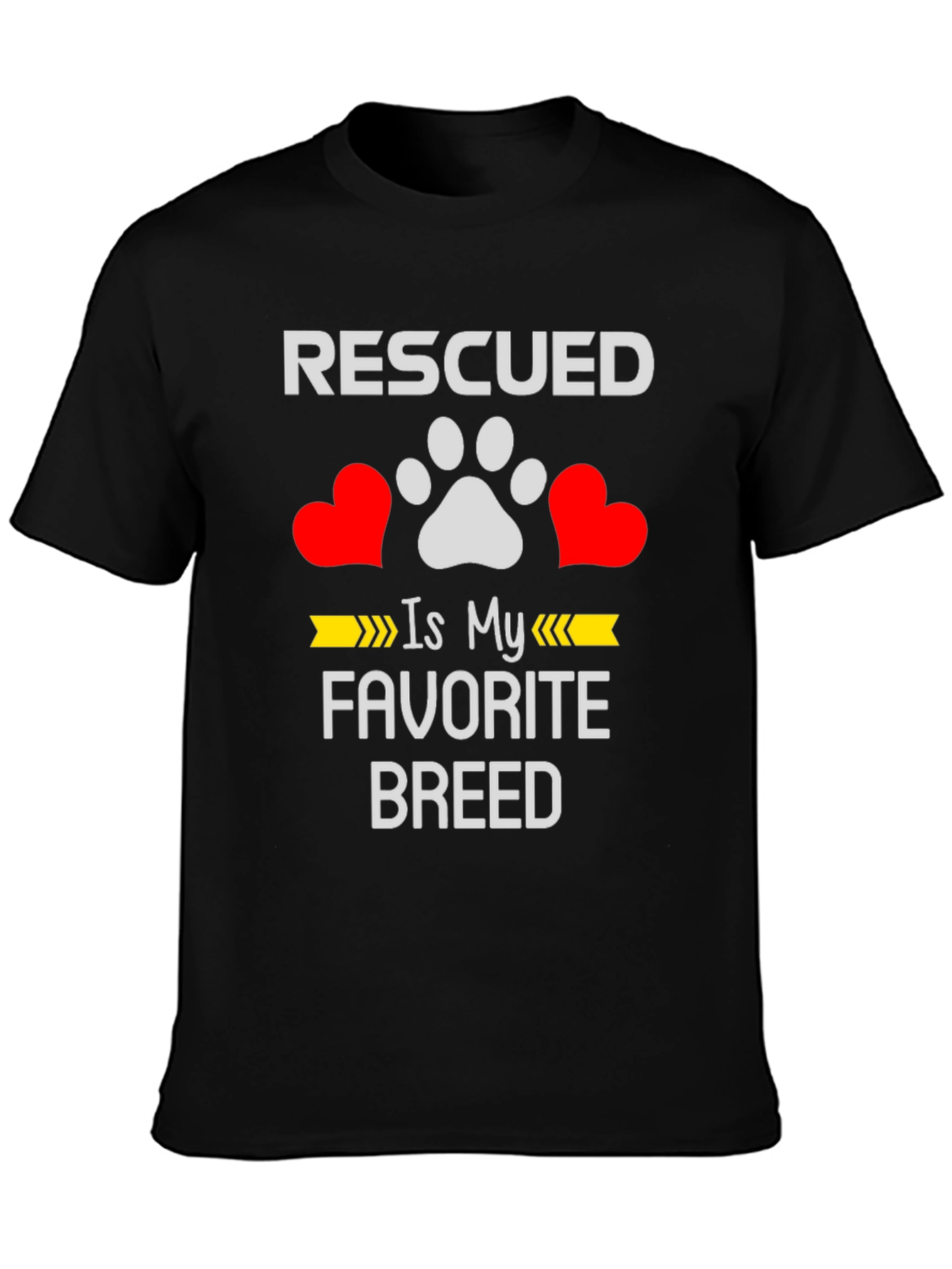 Rescued is My Favorite Breed T-Shirt