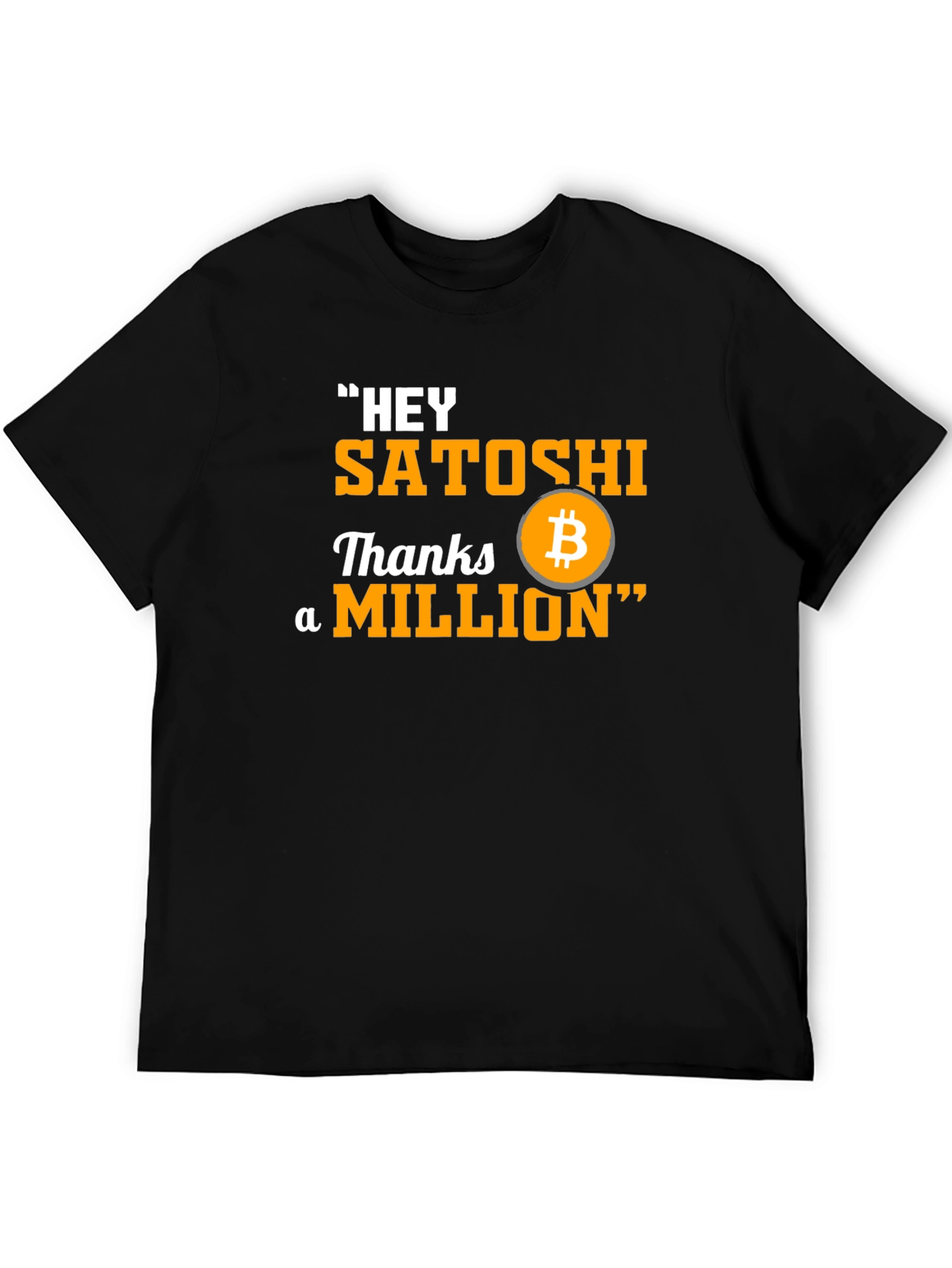 Bitcoin Hey Satoshi Graphic T-Shirt
