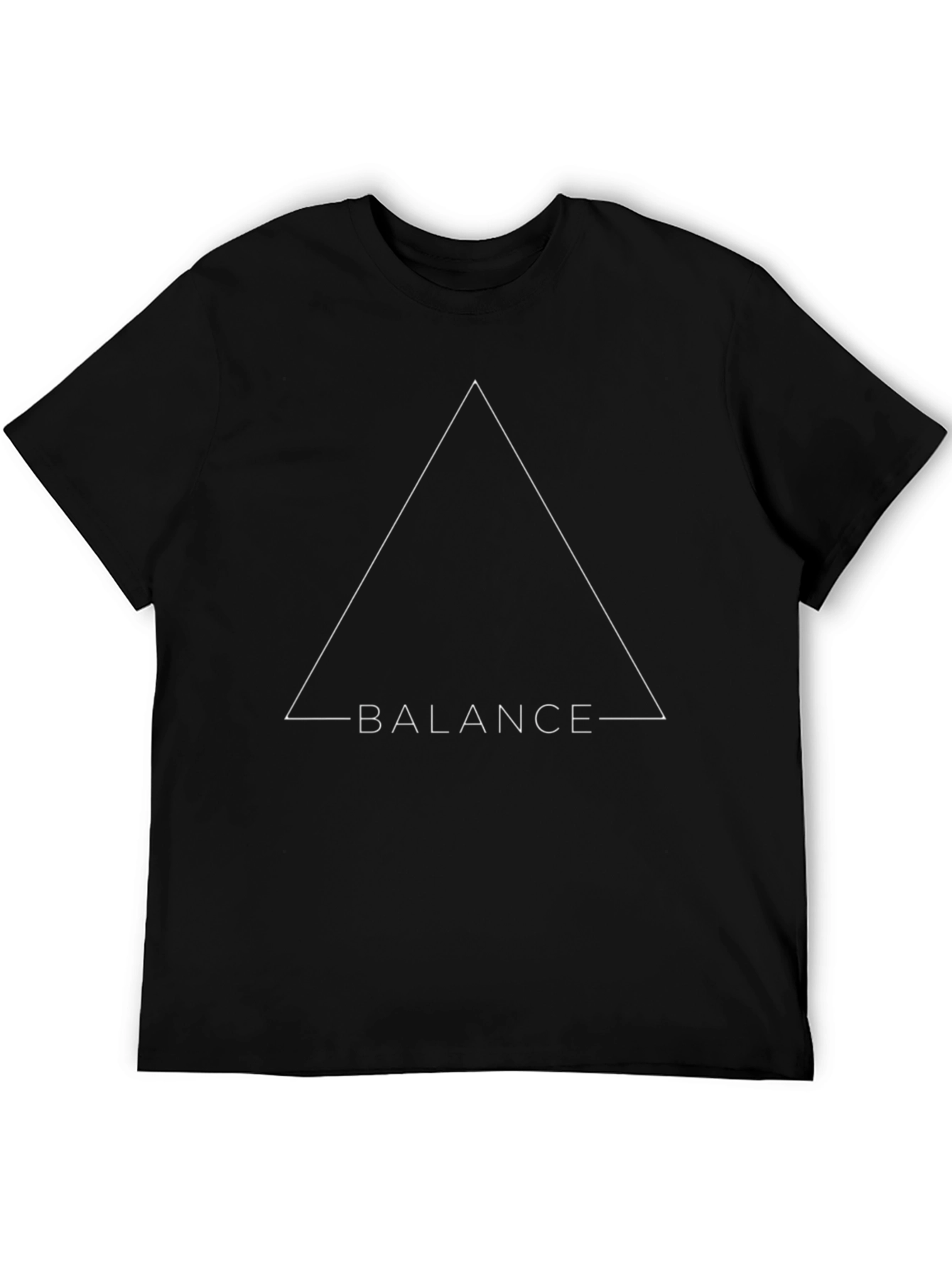 Balance Triangle Graphic Tee - Mens Black T-Shirt