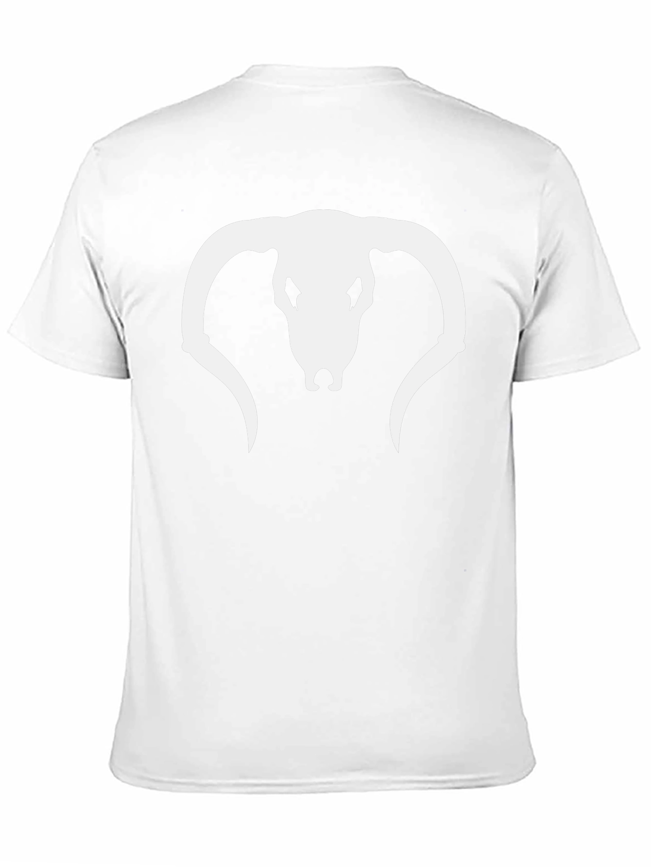 Skull Horns Graphic T-Shirt - Black