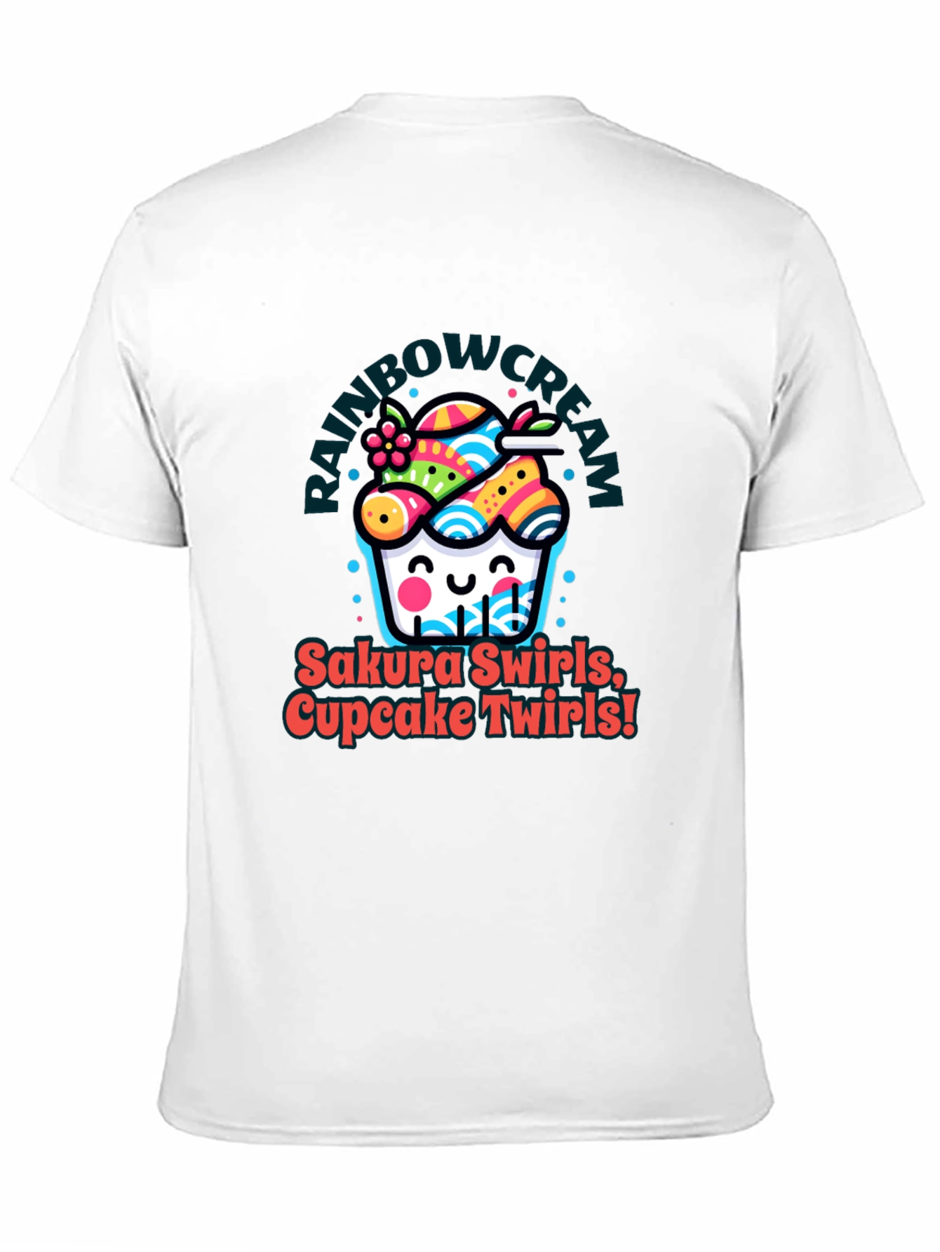 Rainbow Cream Cupcake T-Shirt