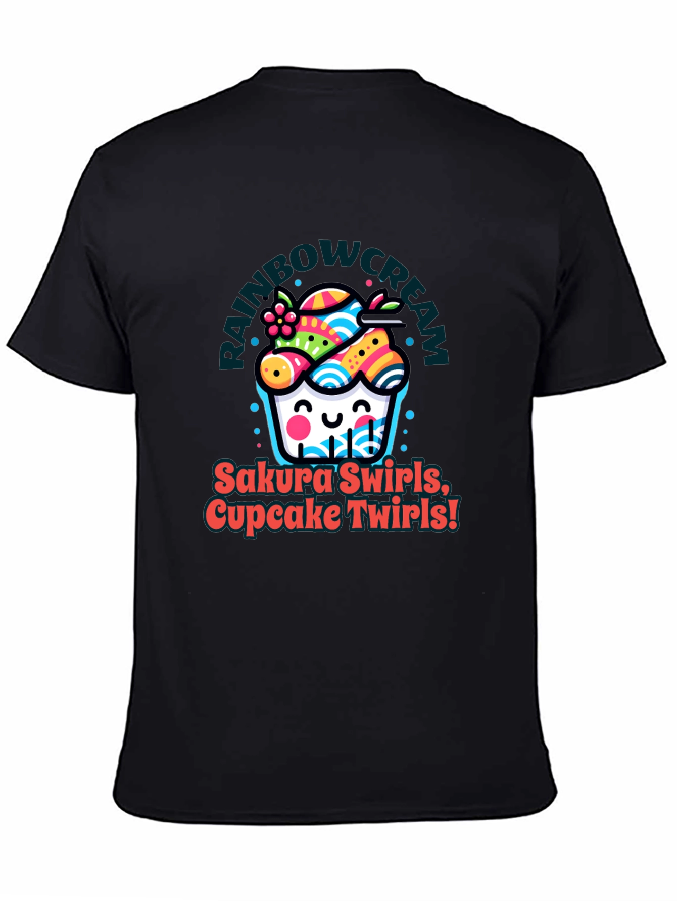 Rainbow Cream Cupcake T-Shirt