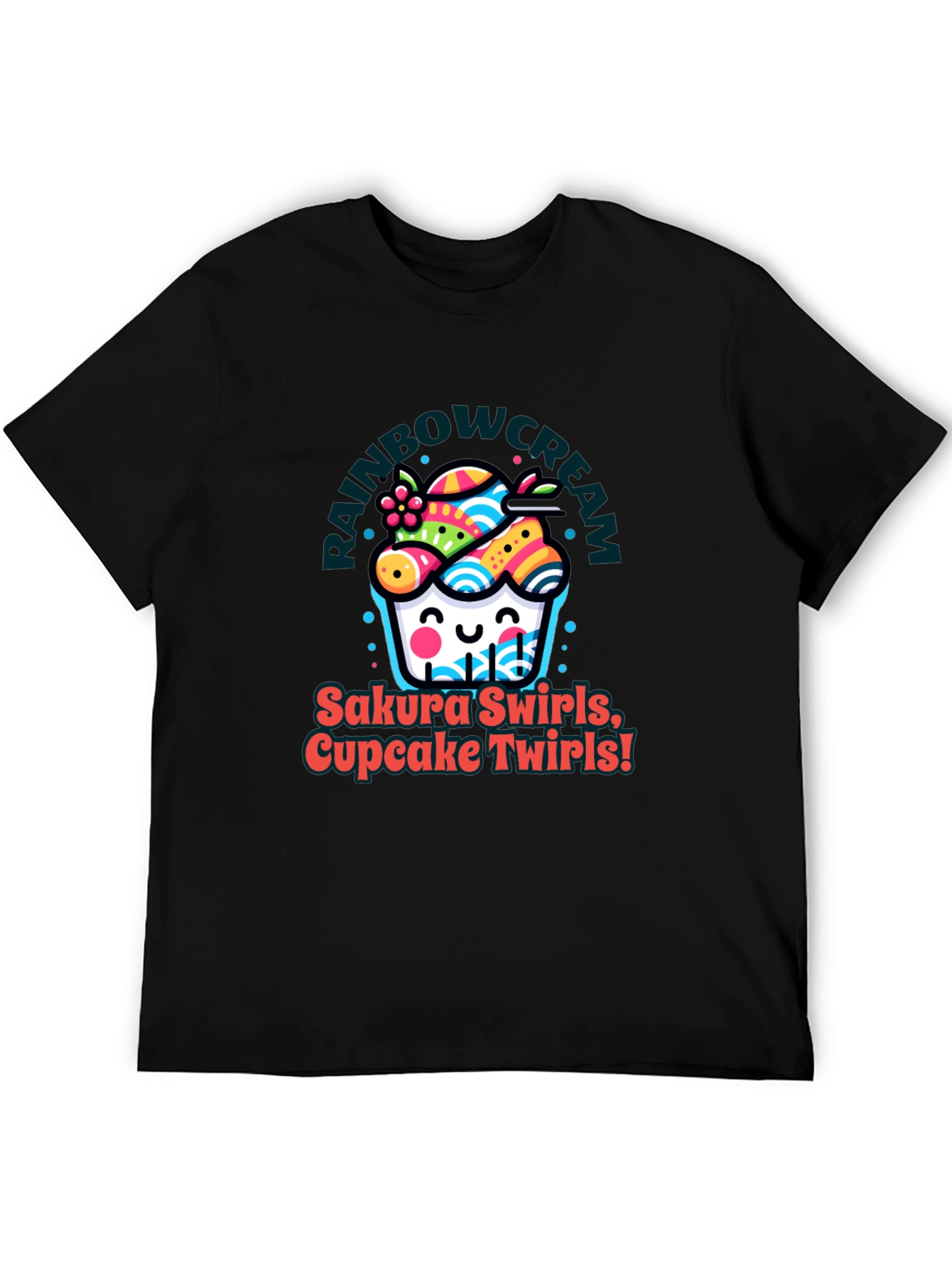 Rainbow Cream Cupcake T-Shirt