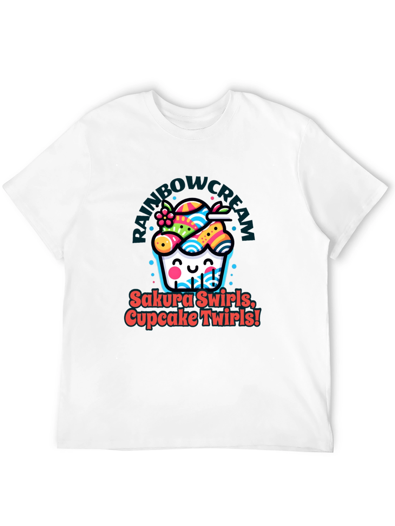 Rainbow Cream Cupcake T-Shirt
