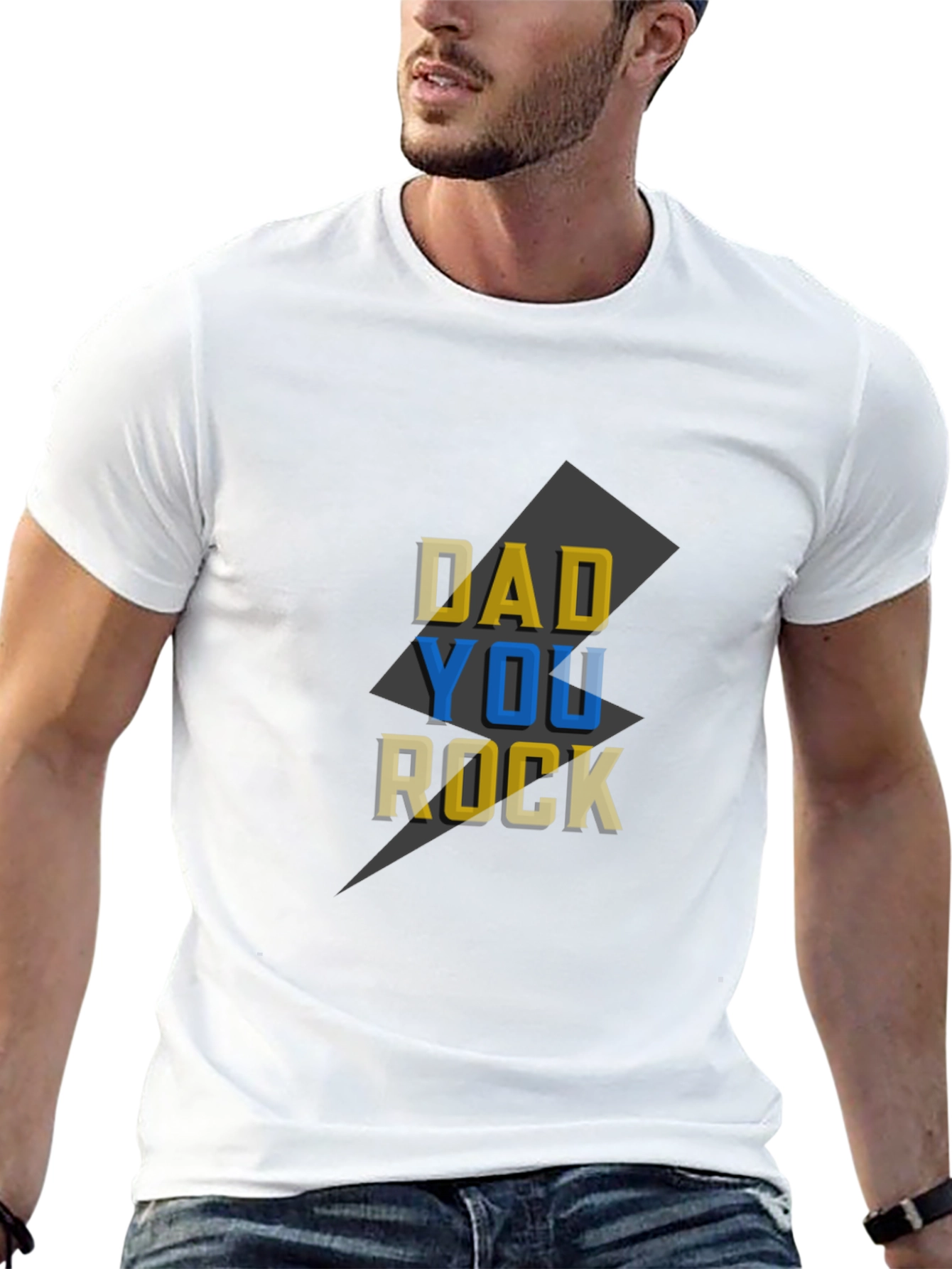 Dad You Rock Graphic T-Shirt - Fathers Day Gift