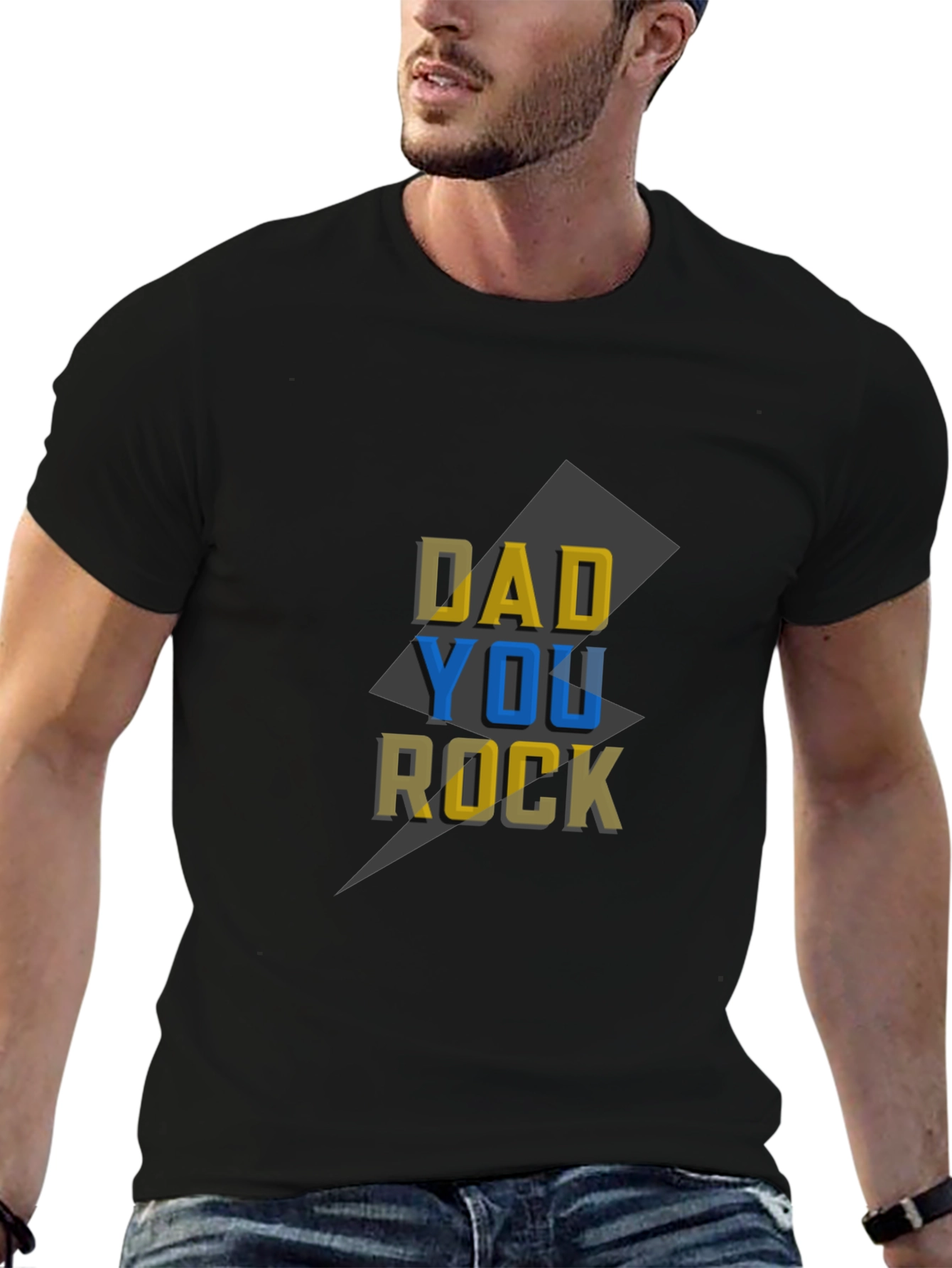 Dad You Rock Graphic T-Shirt - Fathers Day Gift