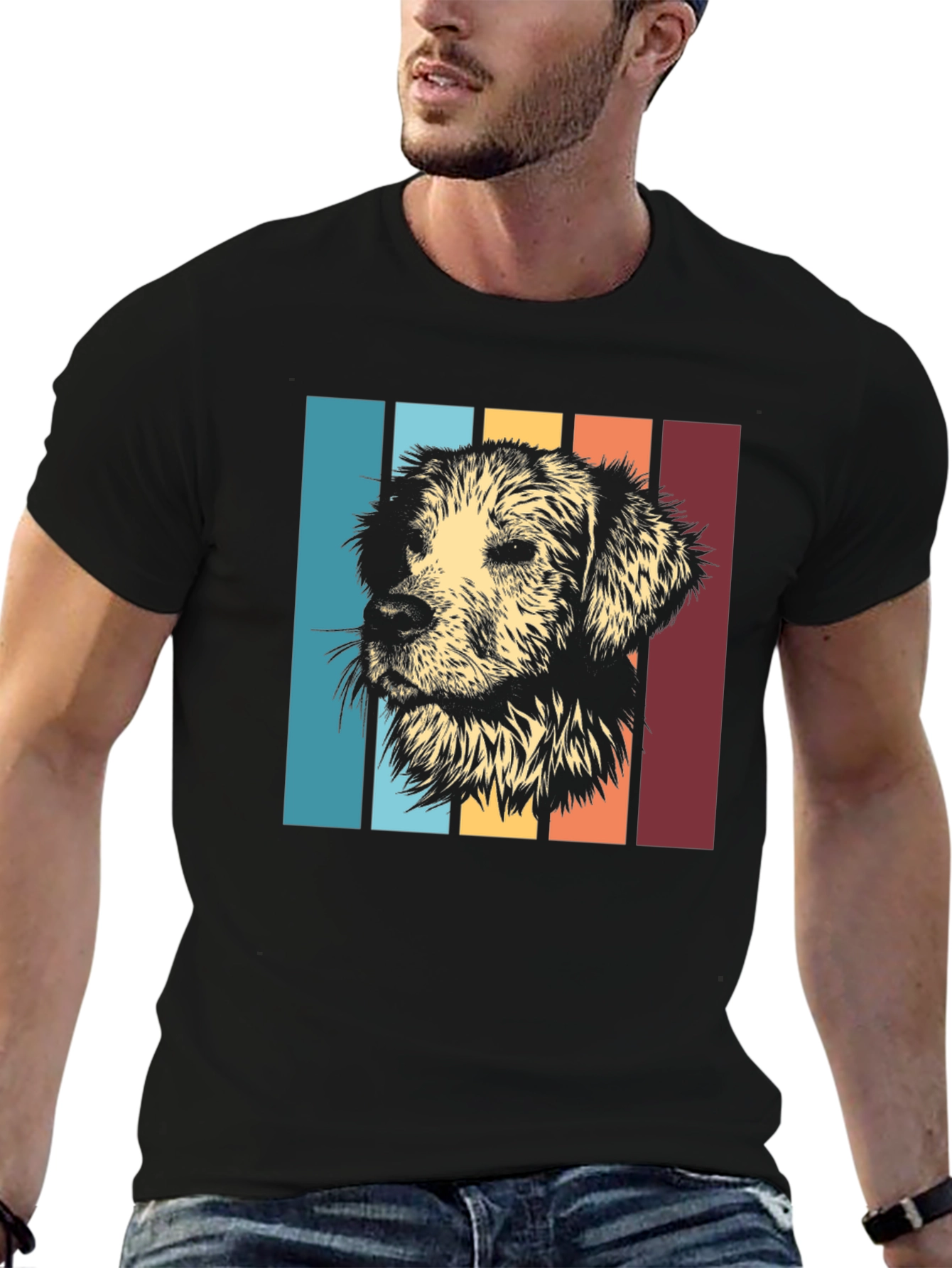Retro Golden Retriever T-Shirt