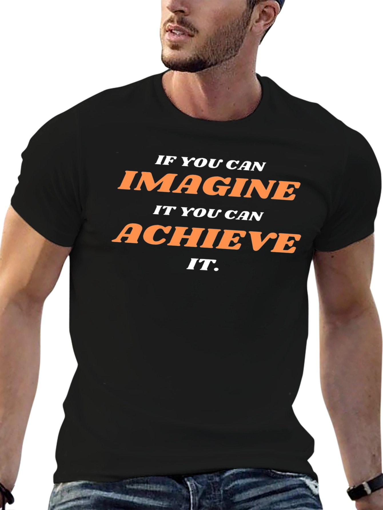 Inspirational Graphic T-Shirt: Imagine Achieve It