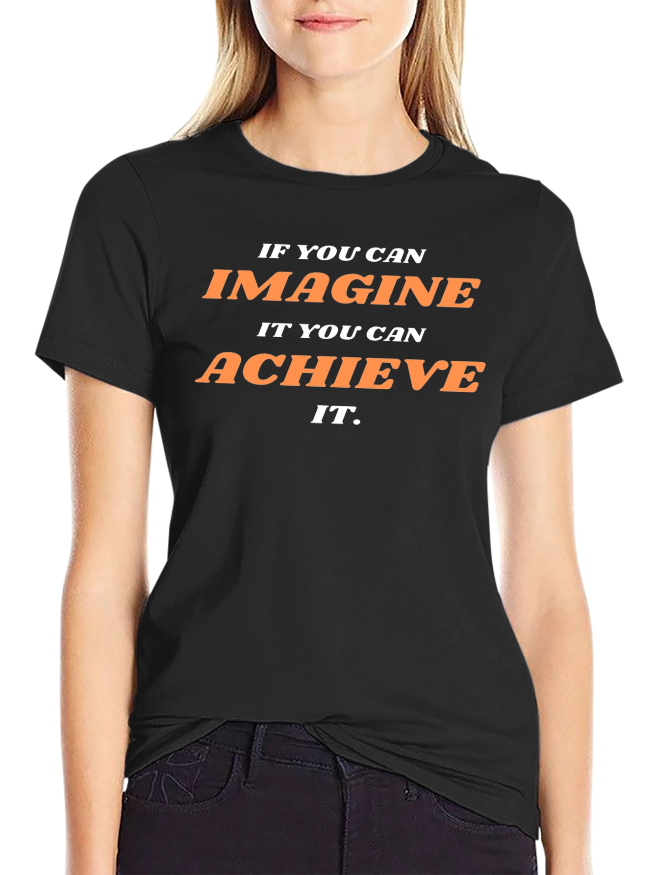 Inspirational Graphic T-Shirt: Imagine Achieve It