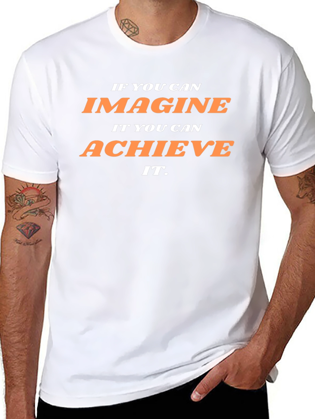 Inspirational Graphic T-Shirt: Imagine Achieve It