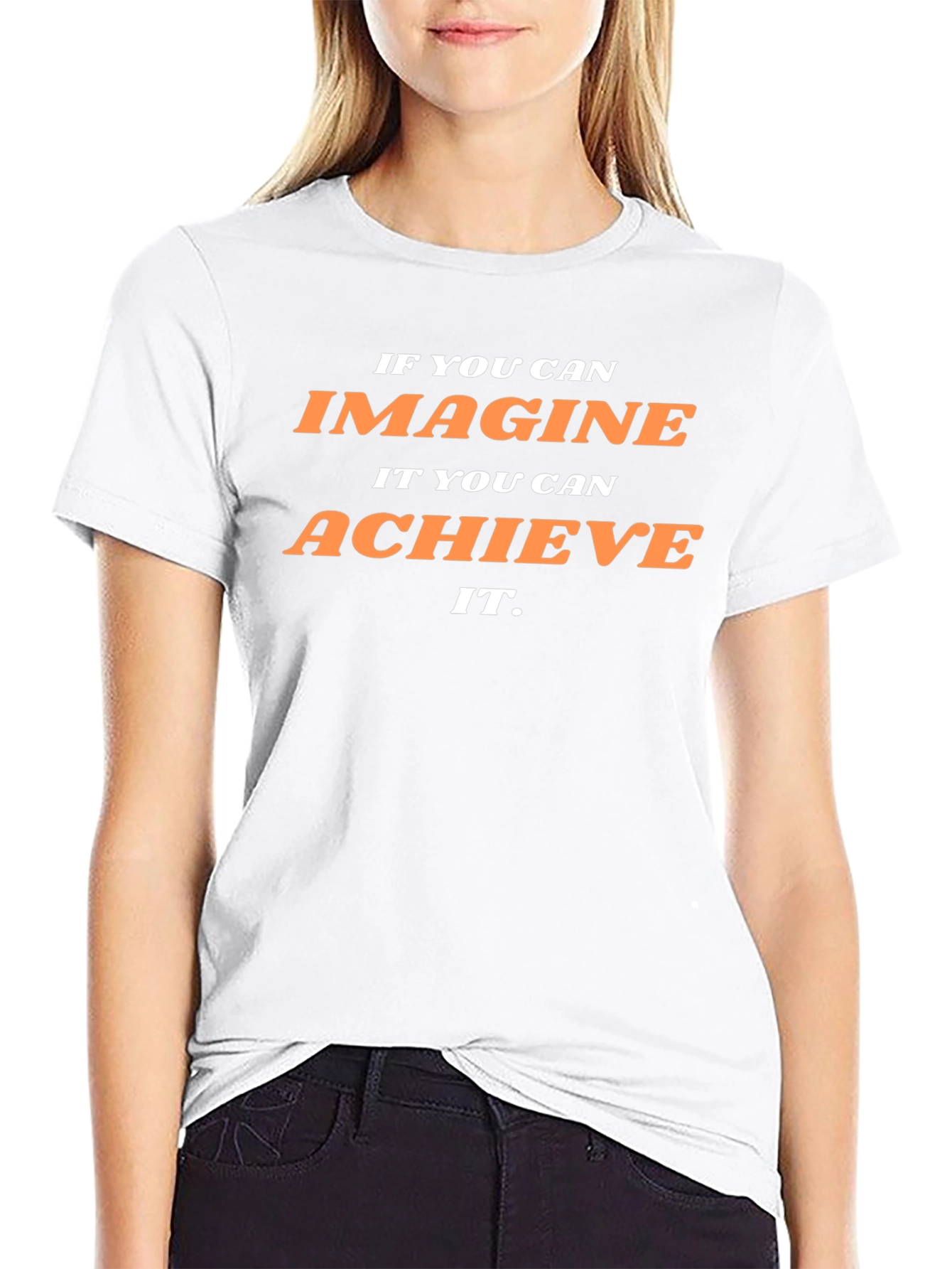 Inspirational Graphic T-Shirt: Imagine Achieve It