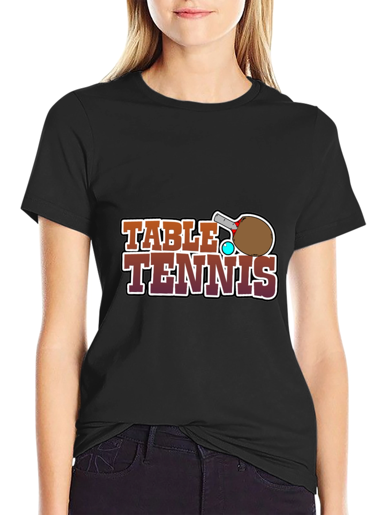 Table Tennis Graphic Tee - Sports Fan Apparel