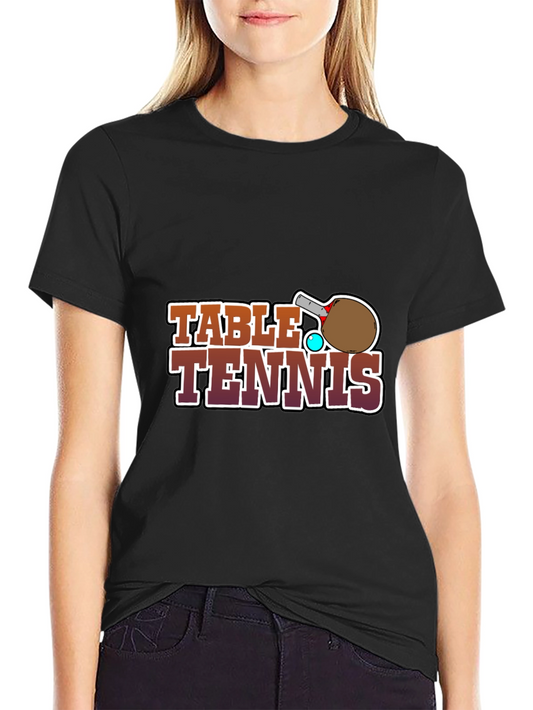 Table Tennis Graphic Tee - Sports Fan Apparel