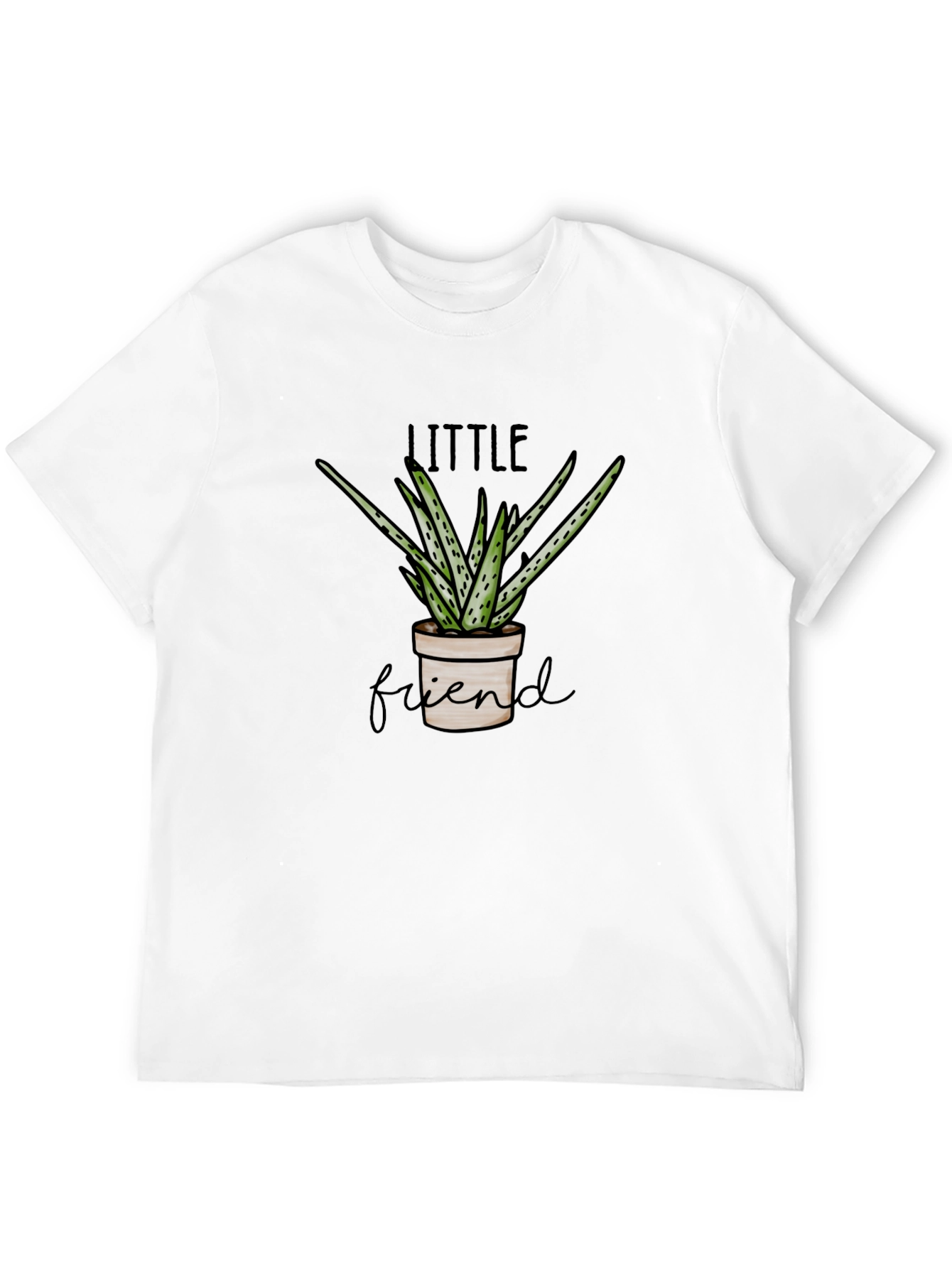Little Friend Potted Plant Graphic Tee