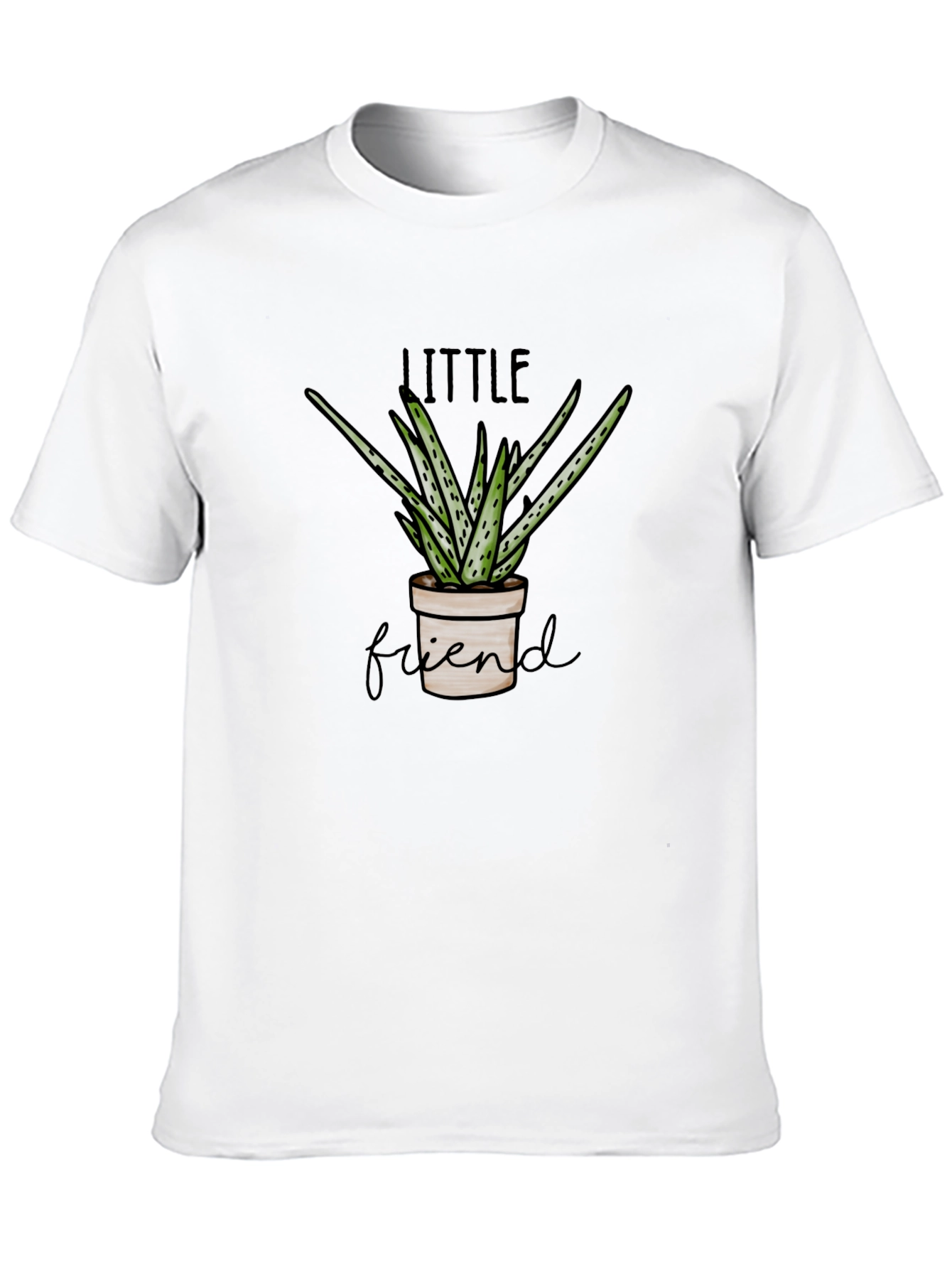 Little Friend Potted Plant Graphic Tee