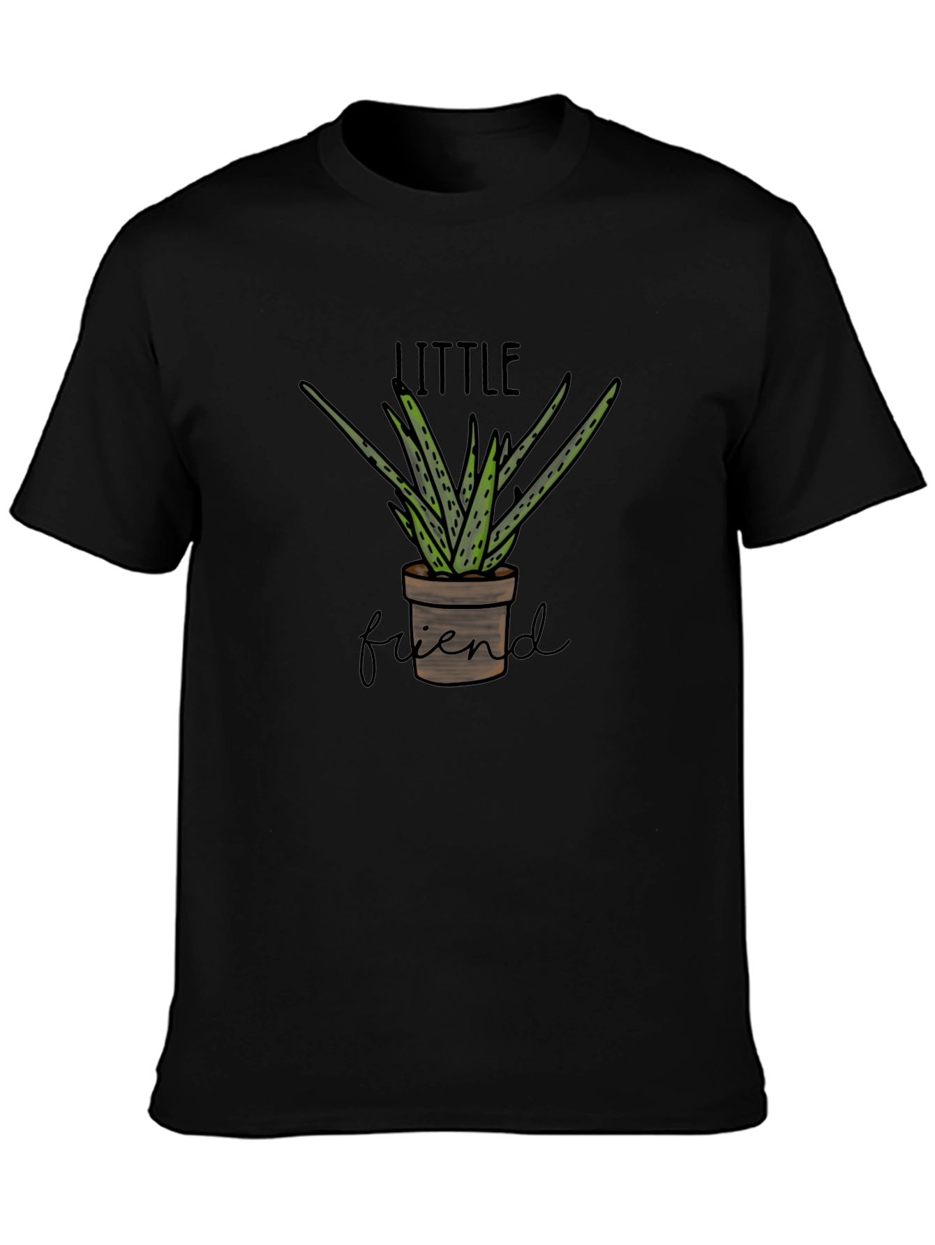 Little Friend Potted Plant Graphic Tee