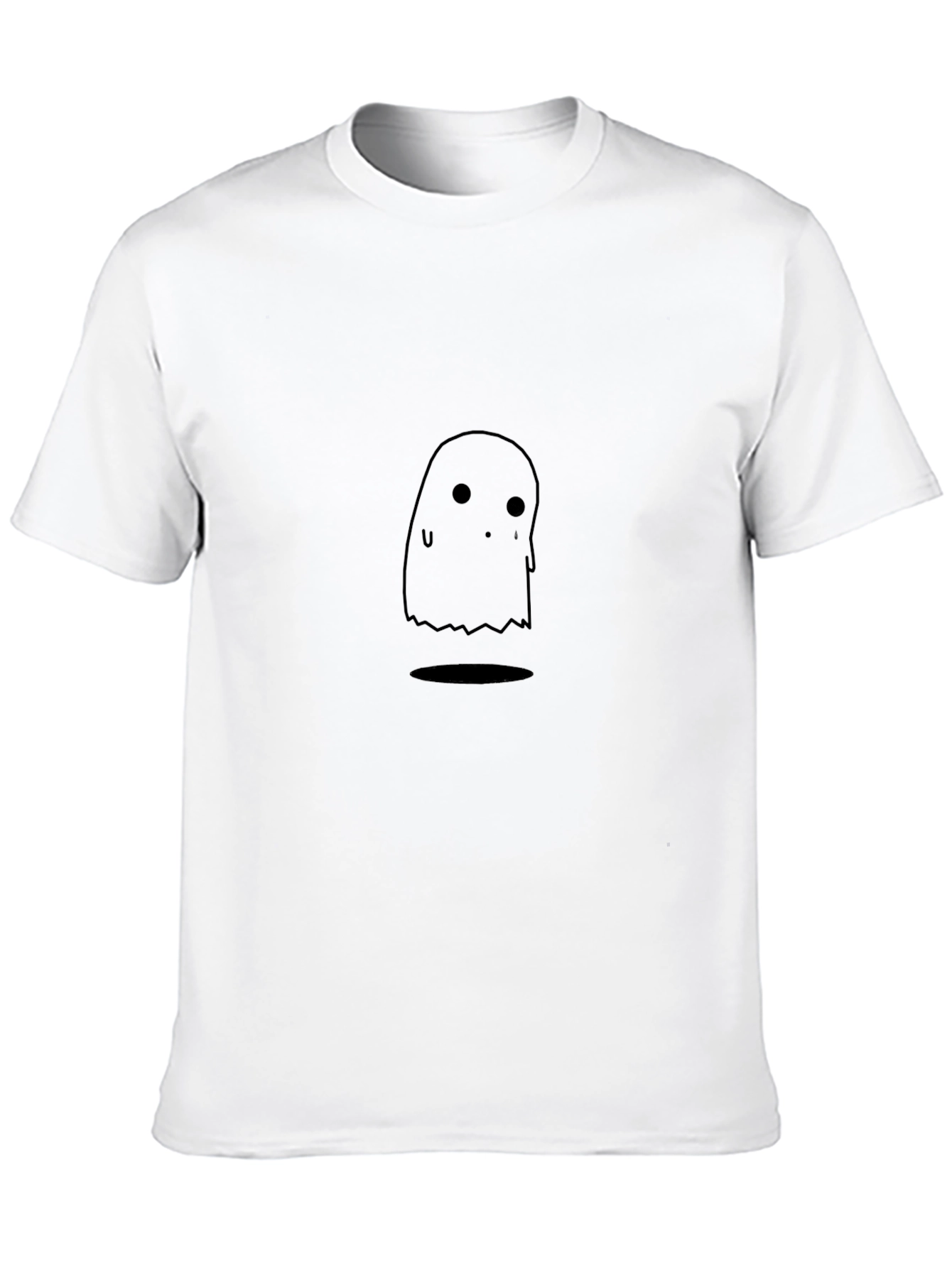 Black Ghost Graphic Tee - Spooky Season