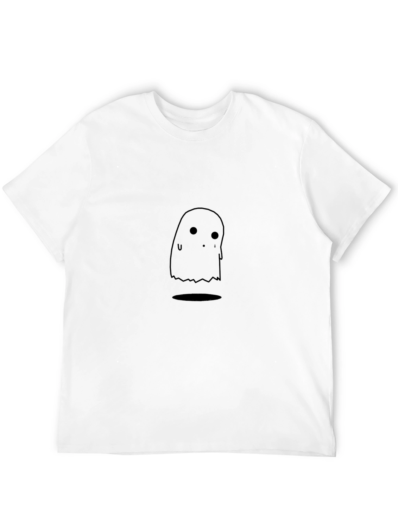 Black Ghost Graphic Tee - Spooky Season
