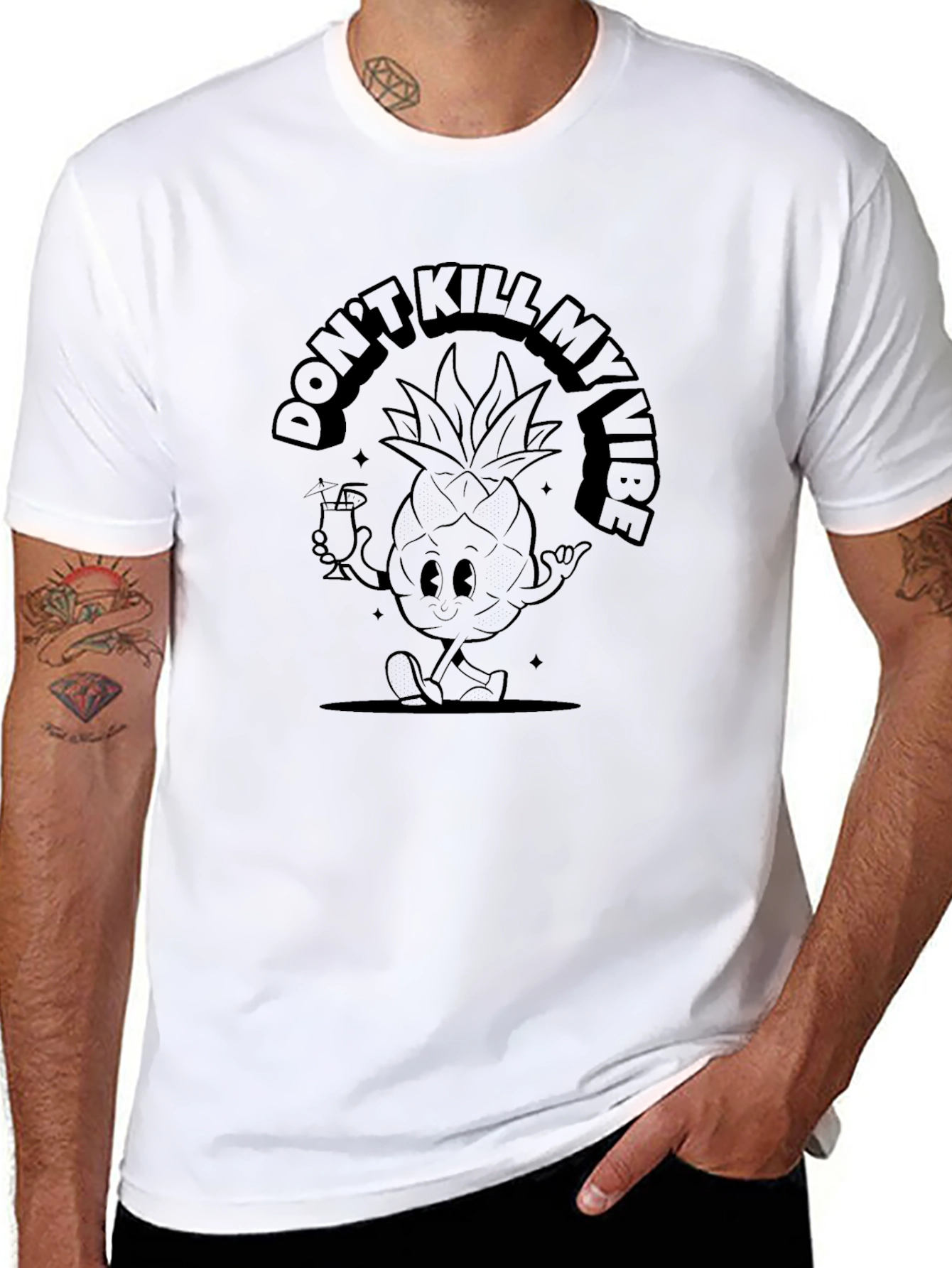 Dont Kill My Vibe Pineapple Graphic Tee